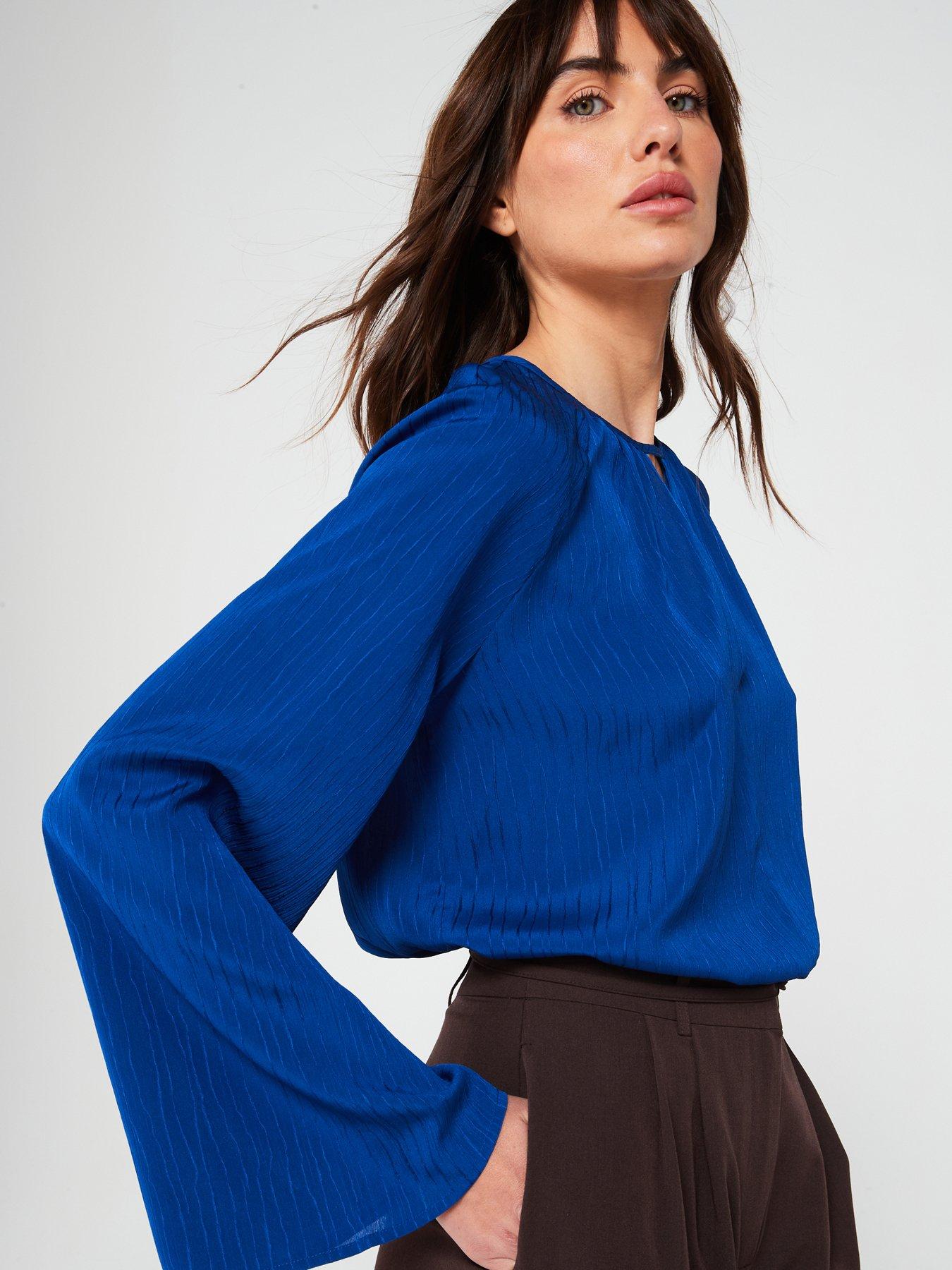 v-by-very-cut-out-detail-blouse-blueoutfit