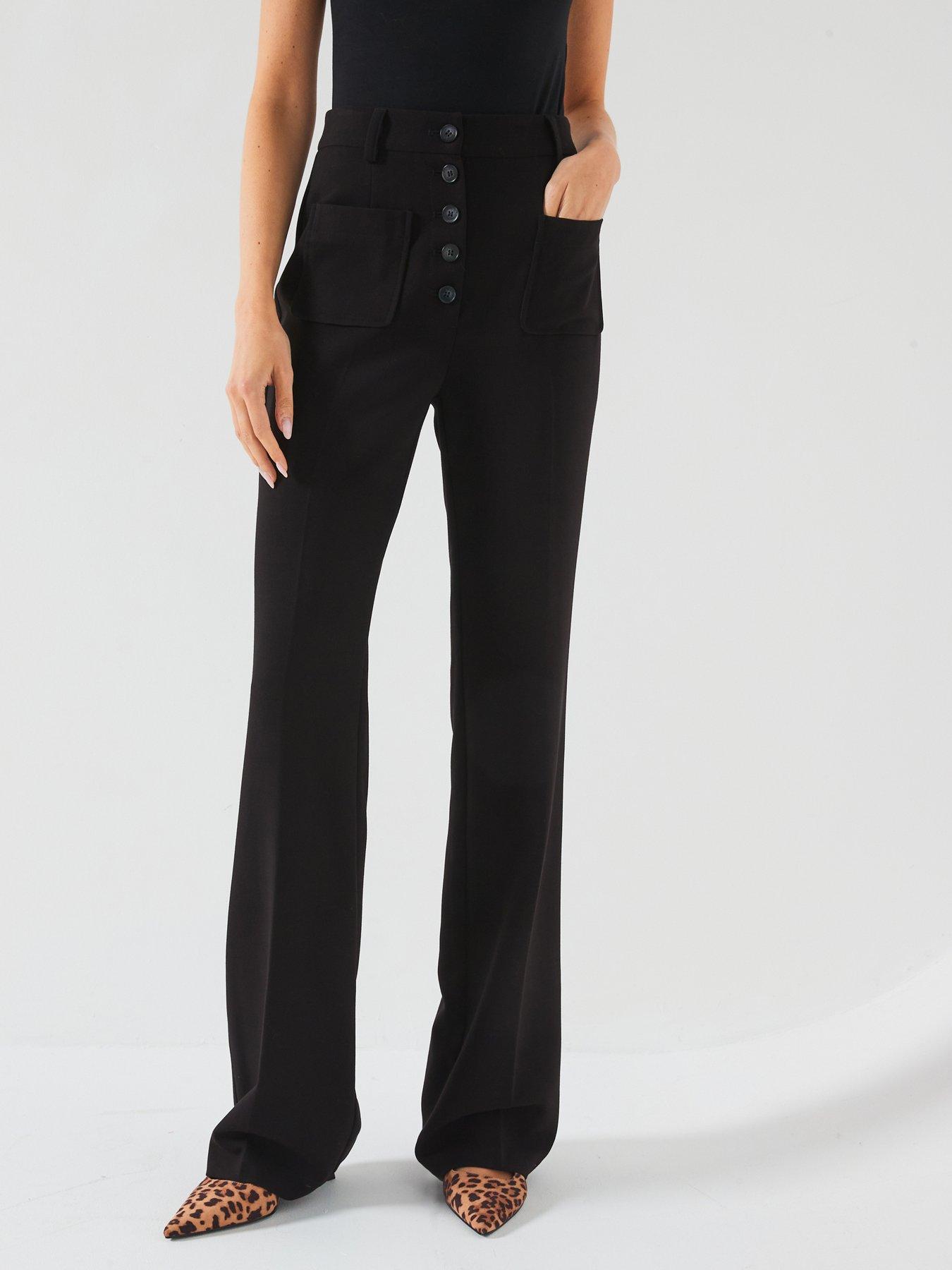 v-by-very-button-front-kickflare-trouser-black