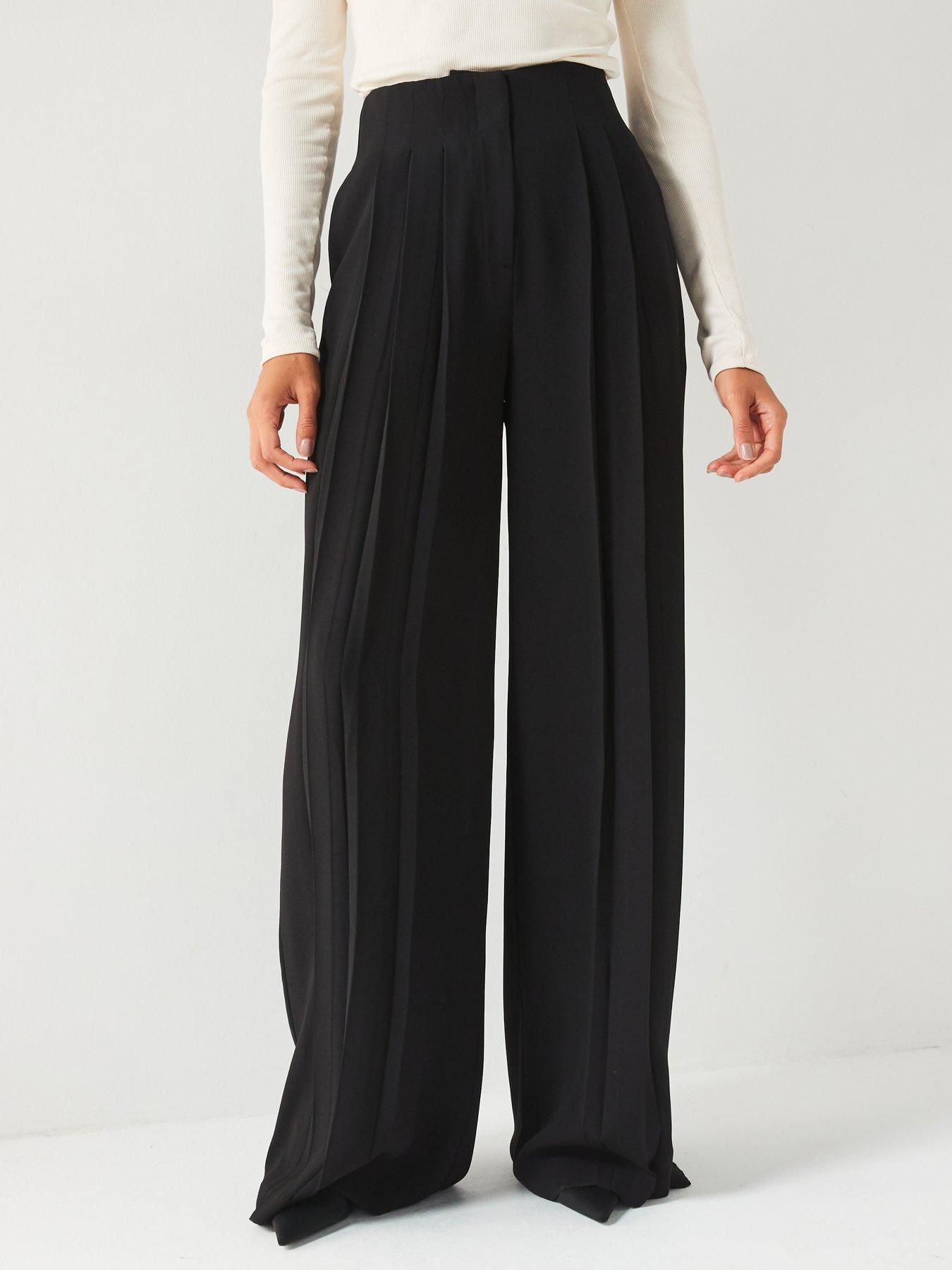 v-by-very-pleated-drape-wide-leg-trouser-black