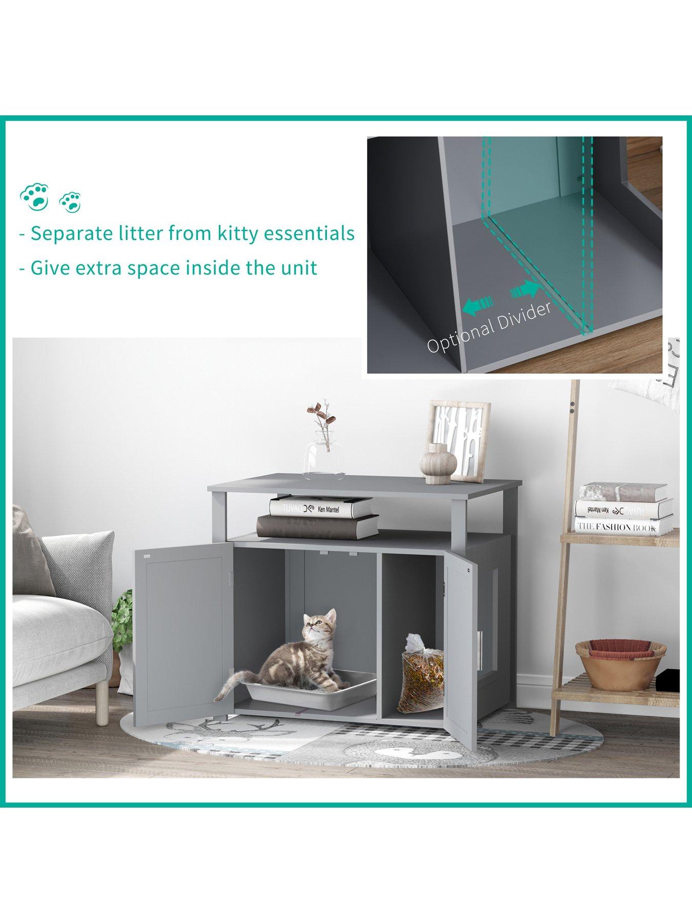 pawhut-wood-cat-litter-box-enclosure-furniture-w-adjustable-interior-wall-greyoutfit