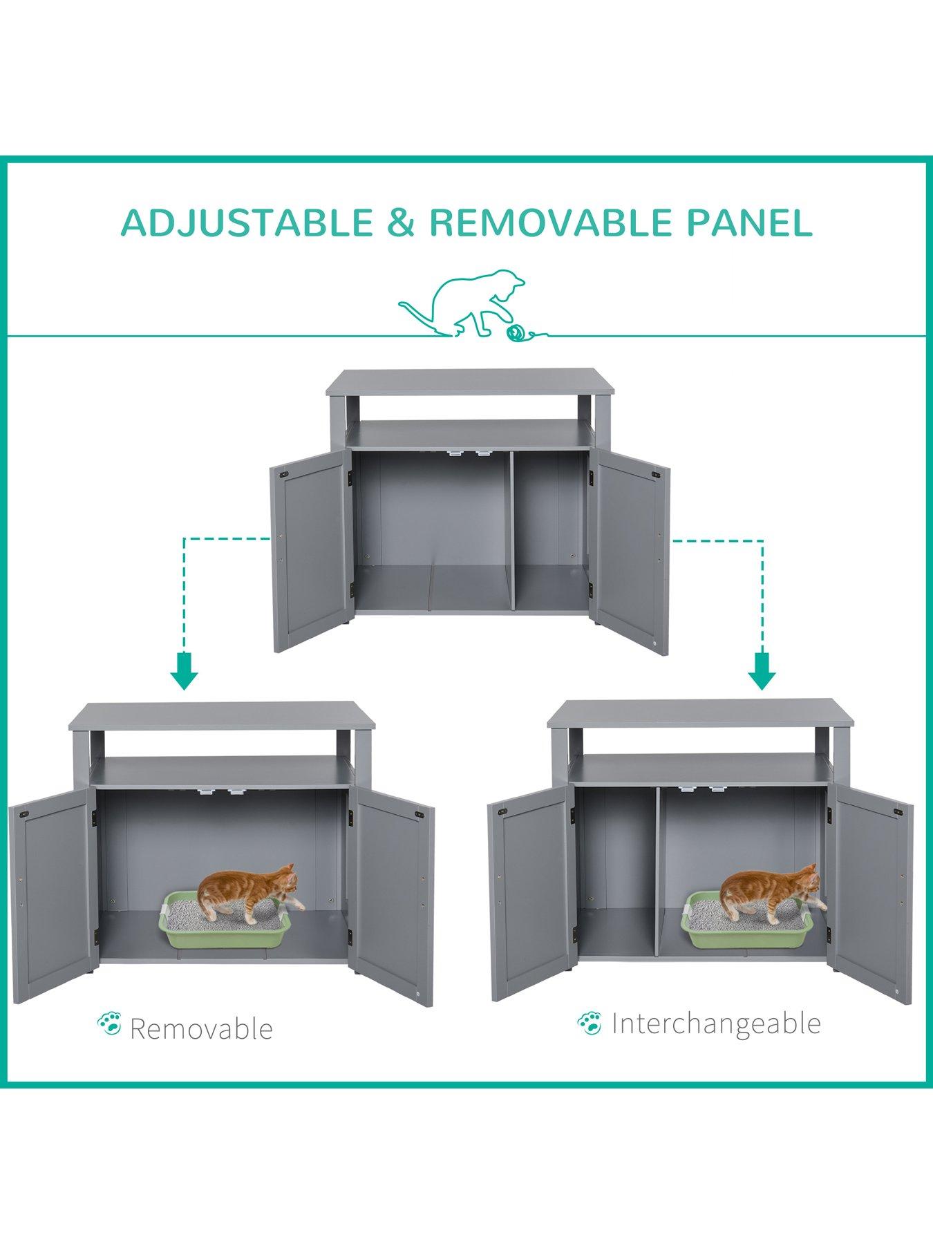 pawhut-wood-cat-litter-box-enclosure-furniture-w-adjustable-interior-wall-greydetail