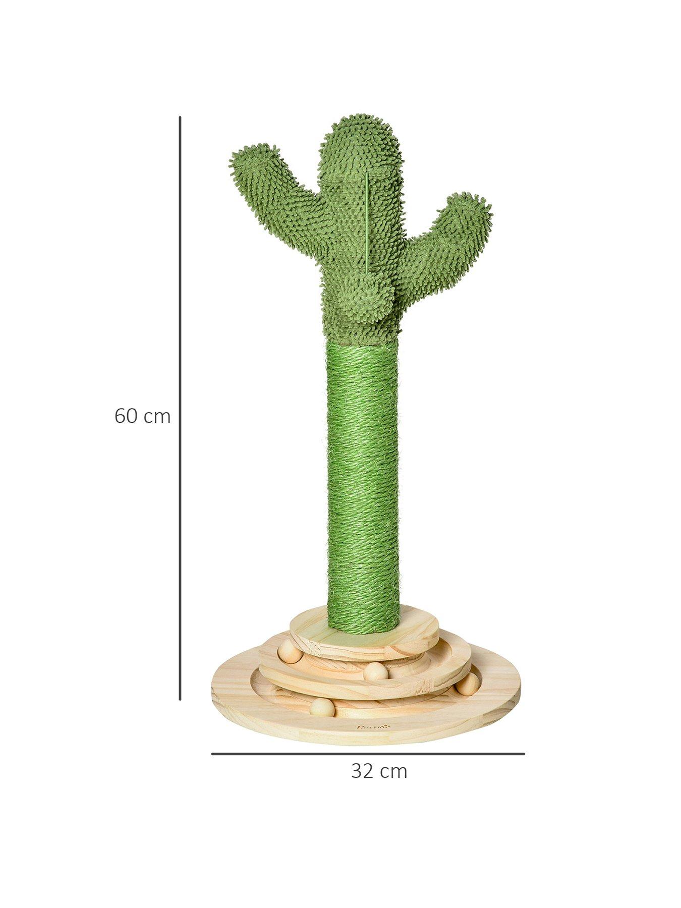 pawhut-cat-tree-cactus-sisal-scratching-post-interactive-fun-roller-exerciserback