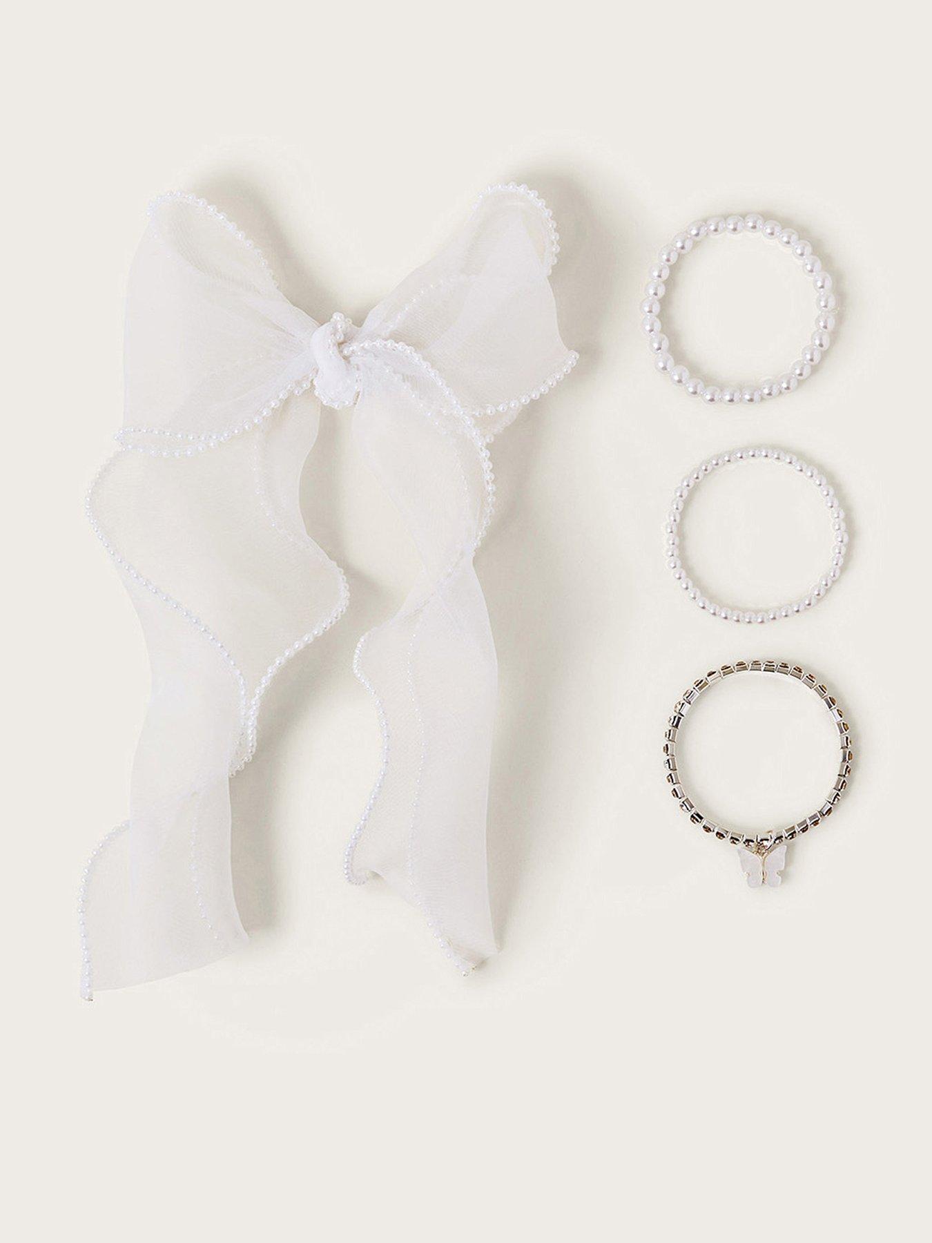 monsoon-girls-bow-and-bracelet-set-ivory