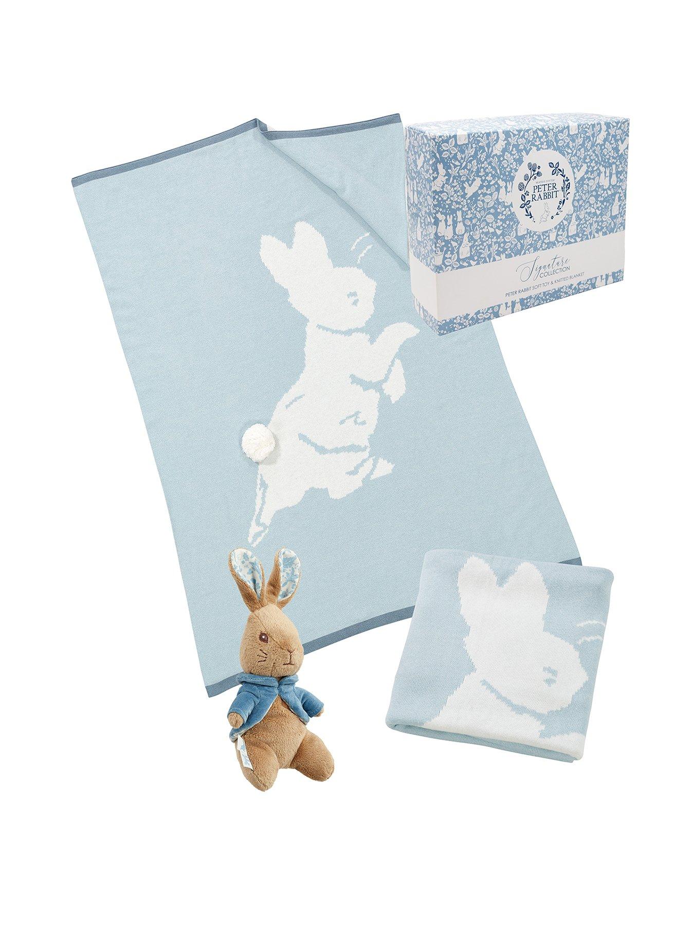 undefined Peter Rabbit Soft Toy and Knitted Blanket