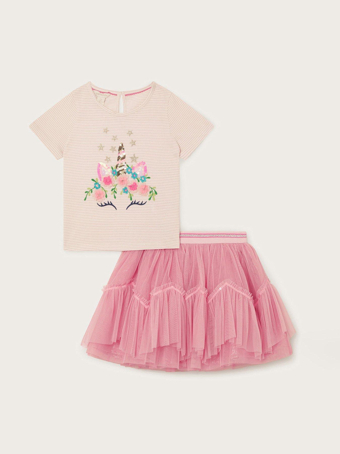 monsoon-girls-unicorn-head-top-and-skirt-set-pinkstillFront