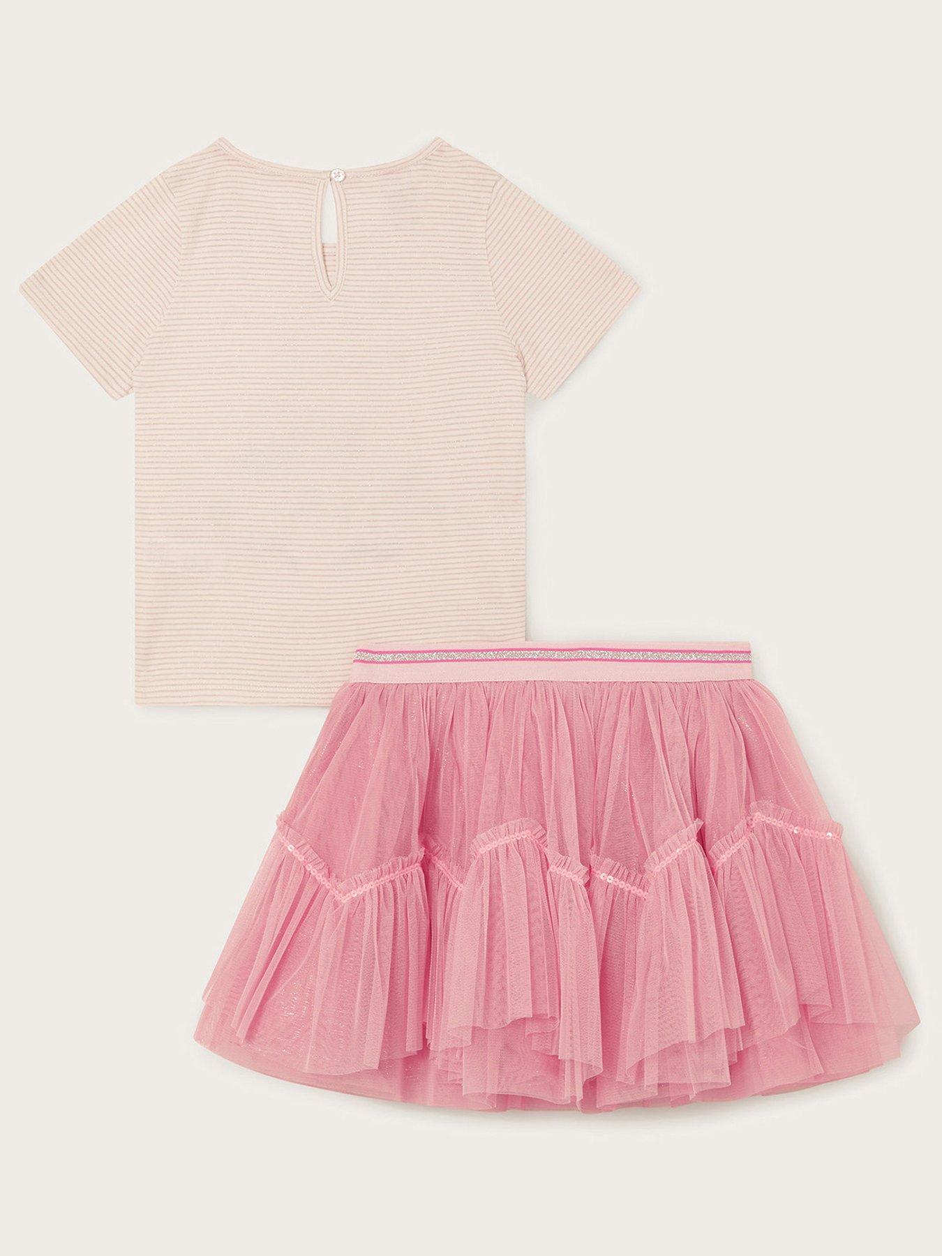 monsoon-girls-unicorn-head-top-and-skirt-set-pinkback