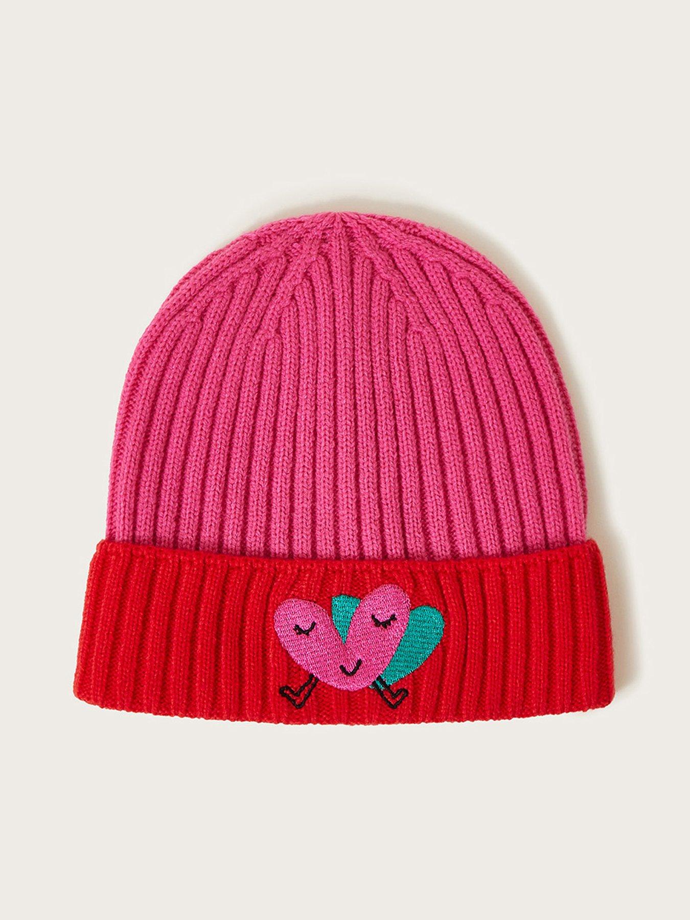 monsoon-girls-beanie-red