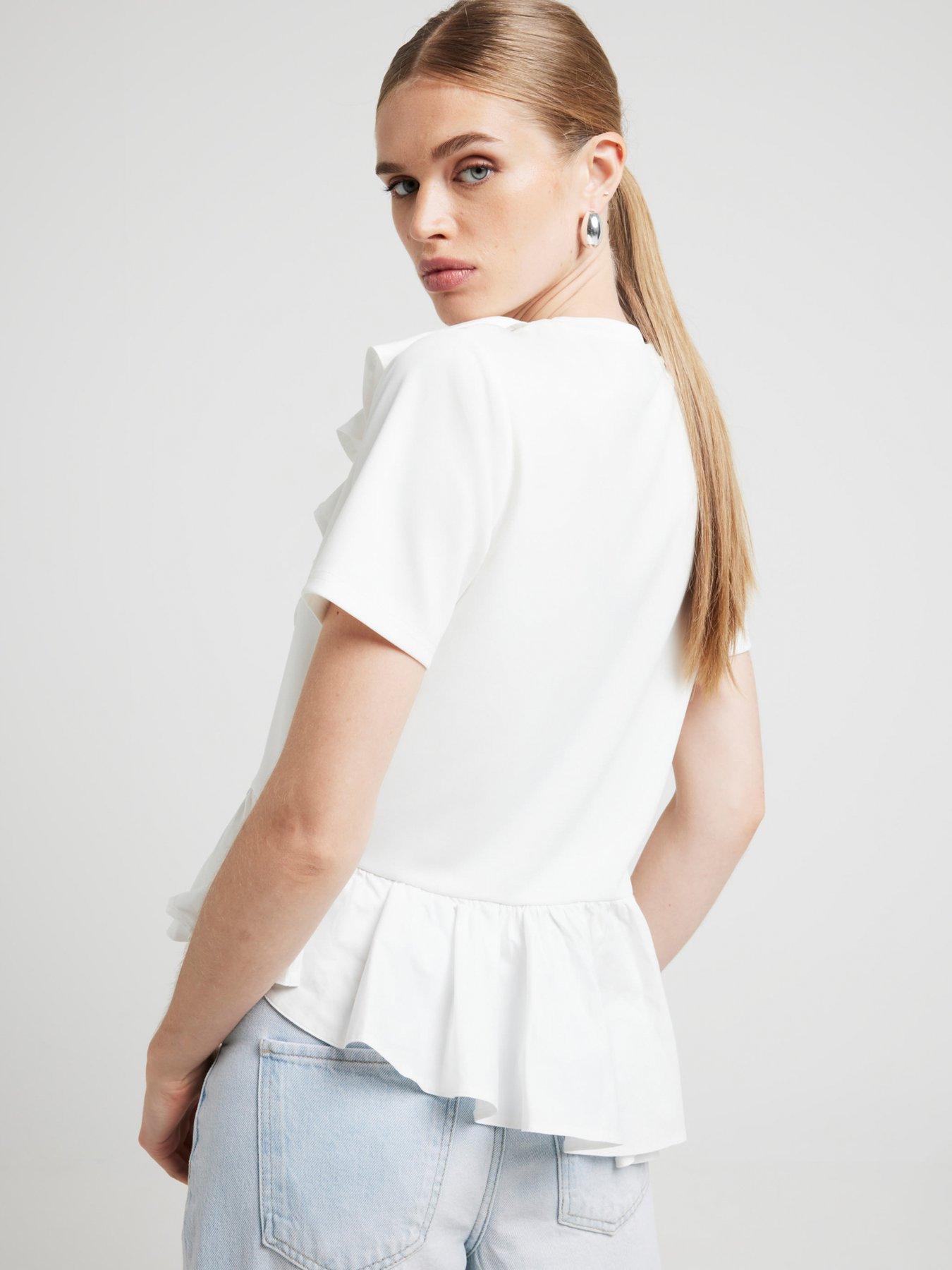 river-island-hybrid-frill-detail-t-shirt-whitestillFront