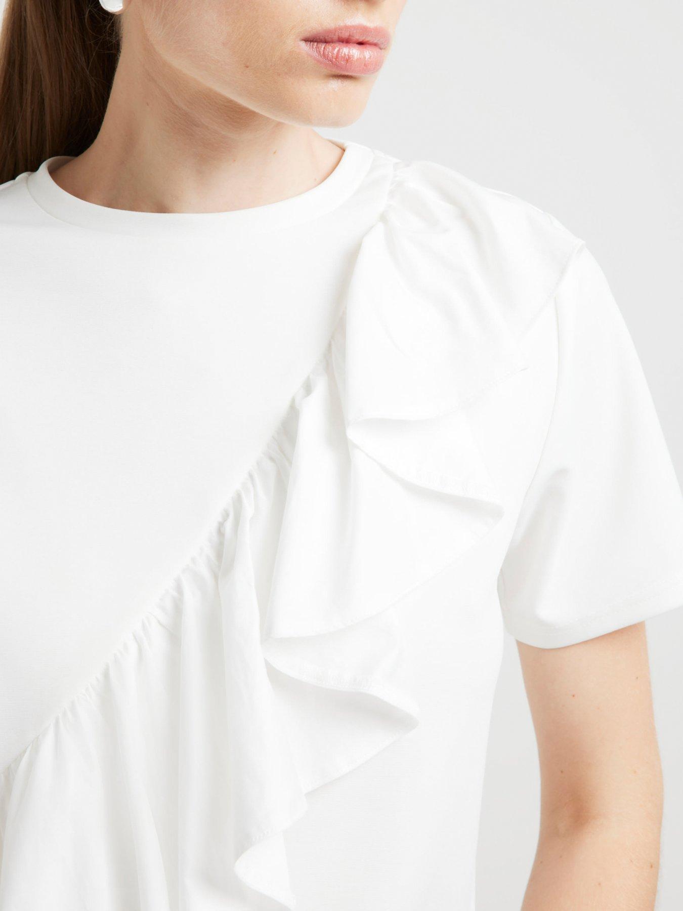 river-island-hybrid-frill-detail-t-shirt-whiteoutfit