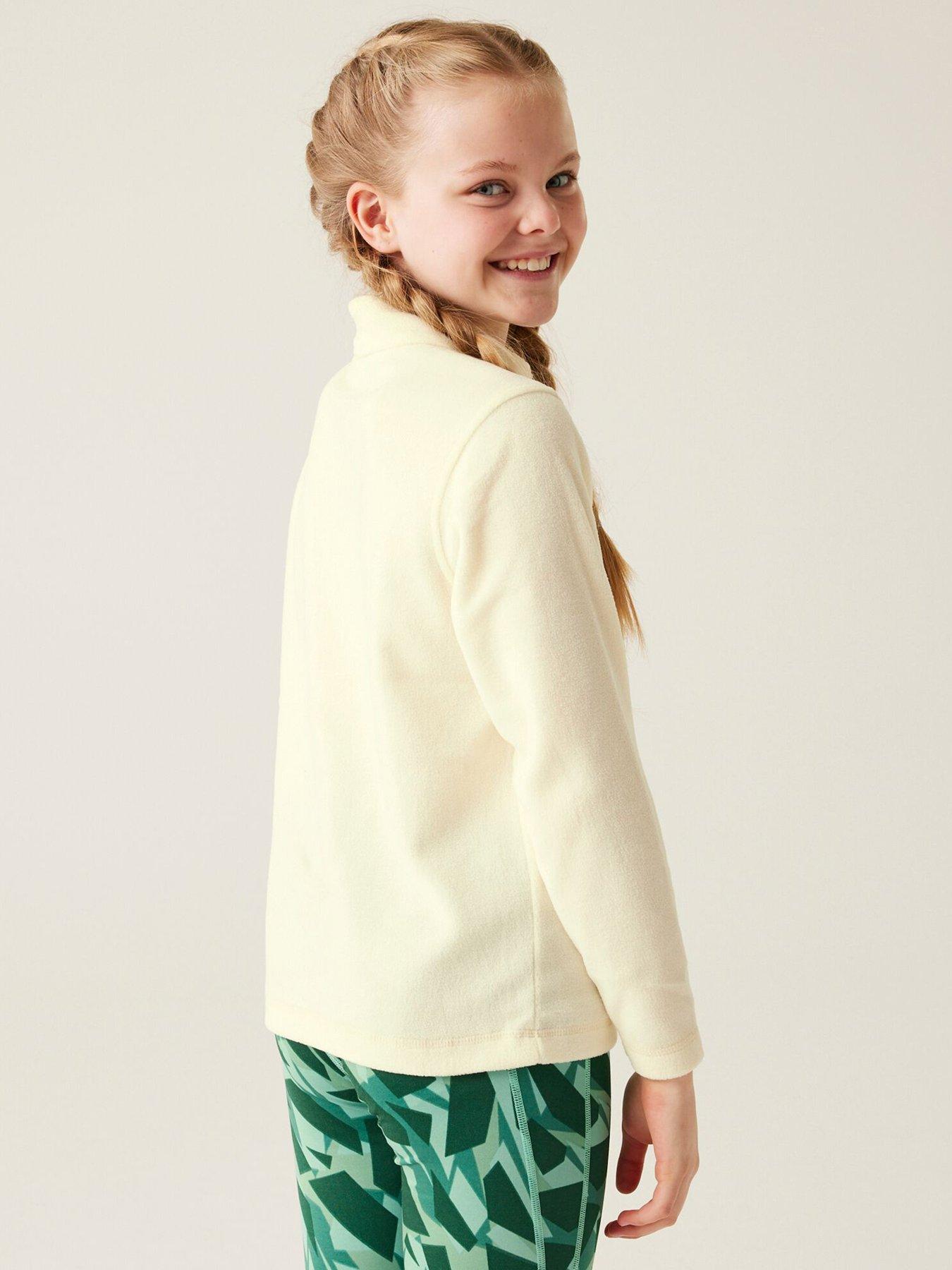 regatta-kids-kaliza-half-zip-fleece-creamstillFront