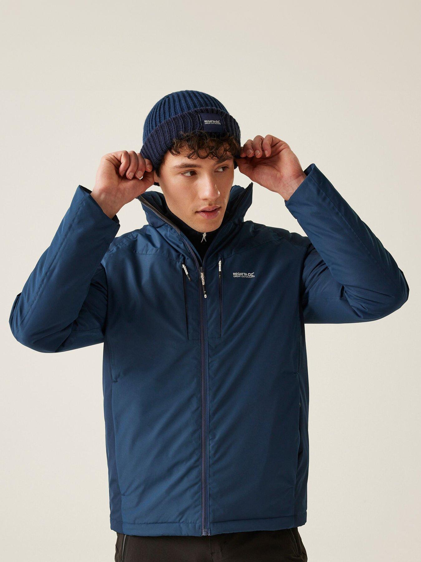 undefined Mens Winter Calderdale II Waterproof Insulated Jacket-NAVY