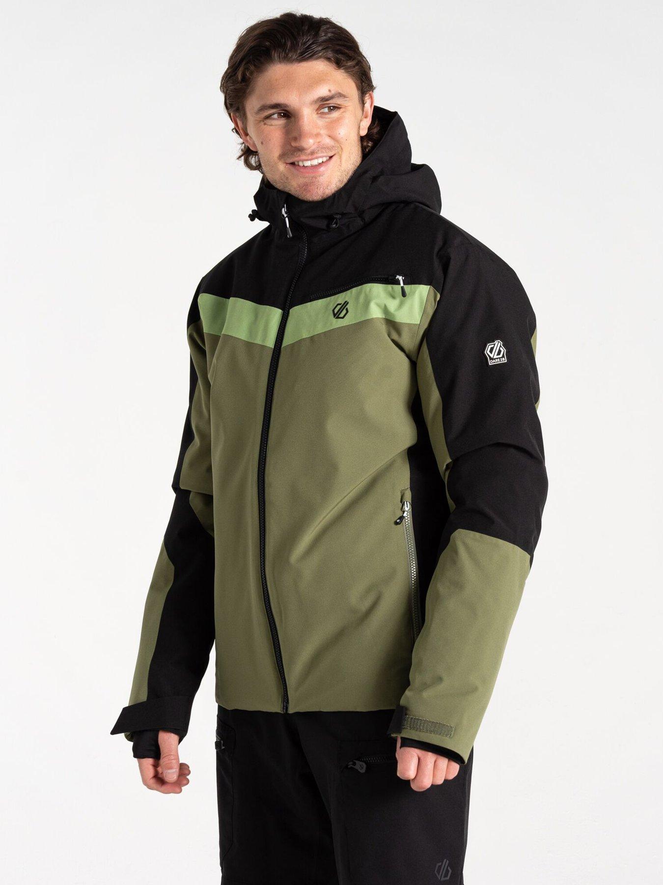 dare-2b-mens-eagle-ii-ski-jacket-blackolivine-green