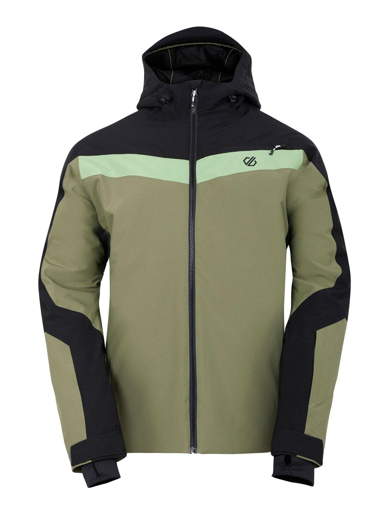 dare-2b-mens-eagle-ii-ski-jacket-blackolivine-greendetail