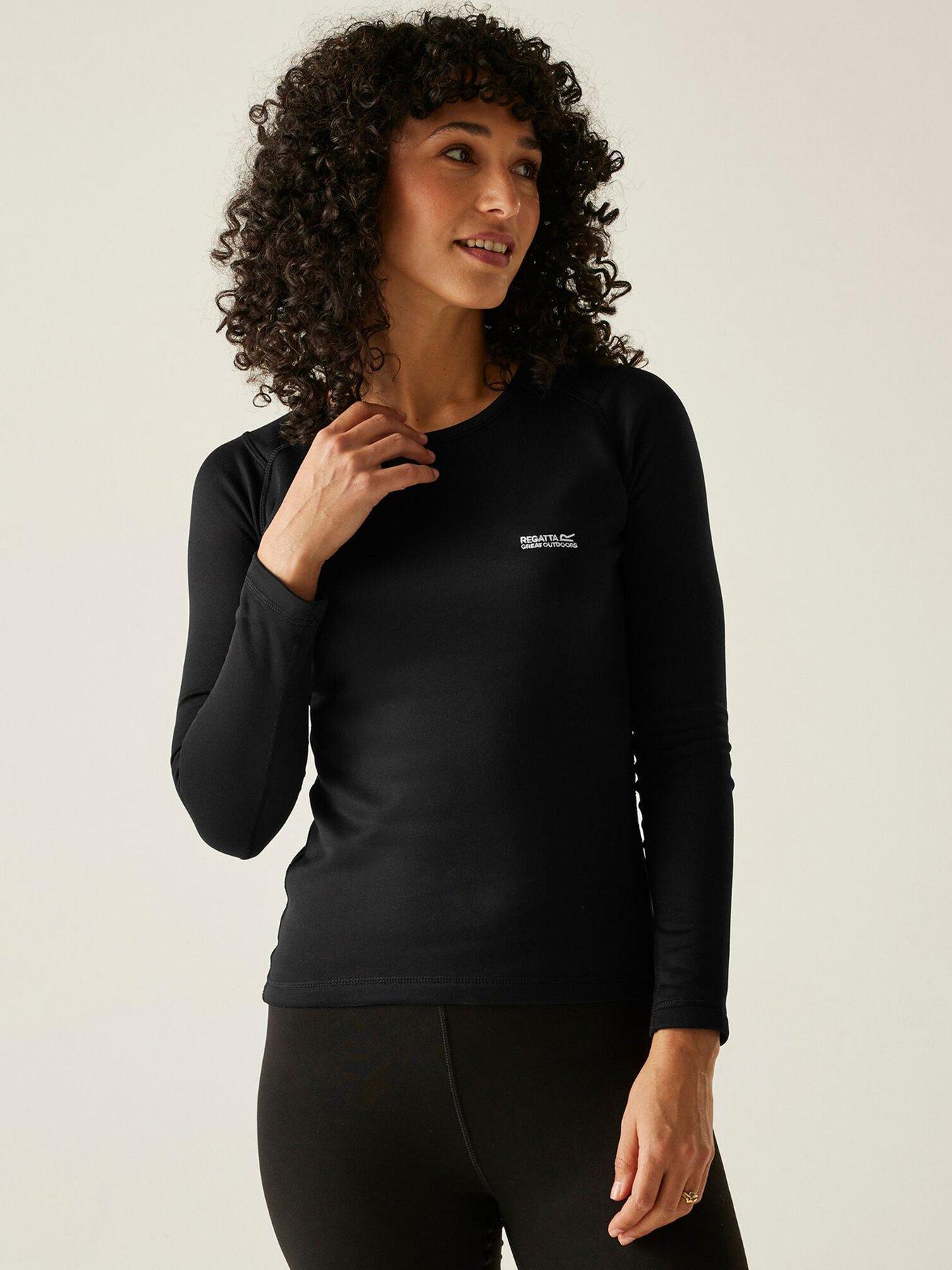 Image 1 of 5 of Regatta Womens Thermal Baselayer Set -Black
