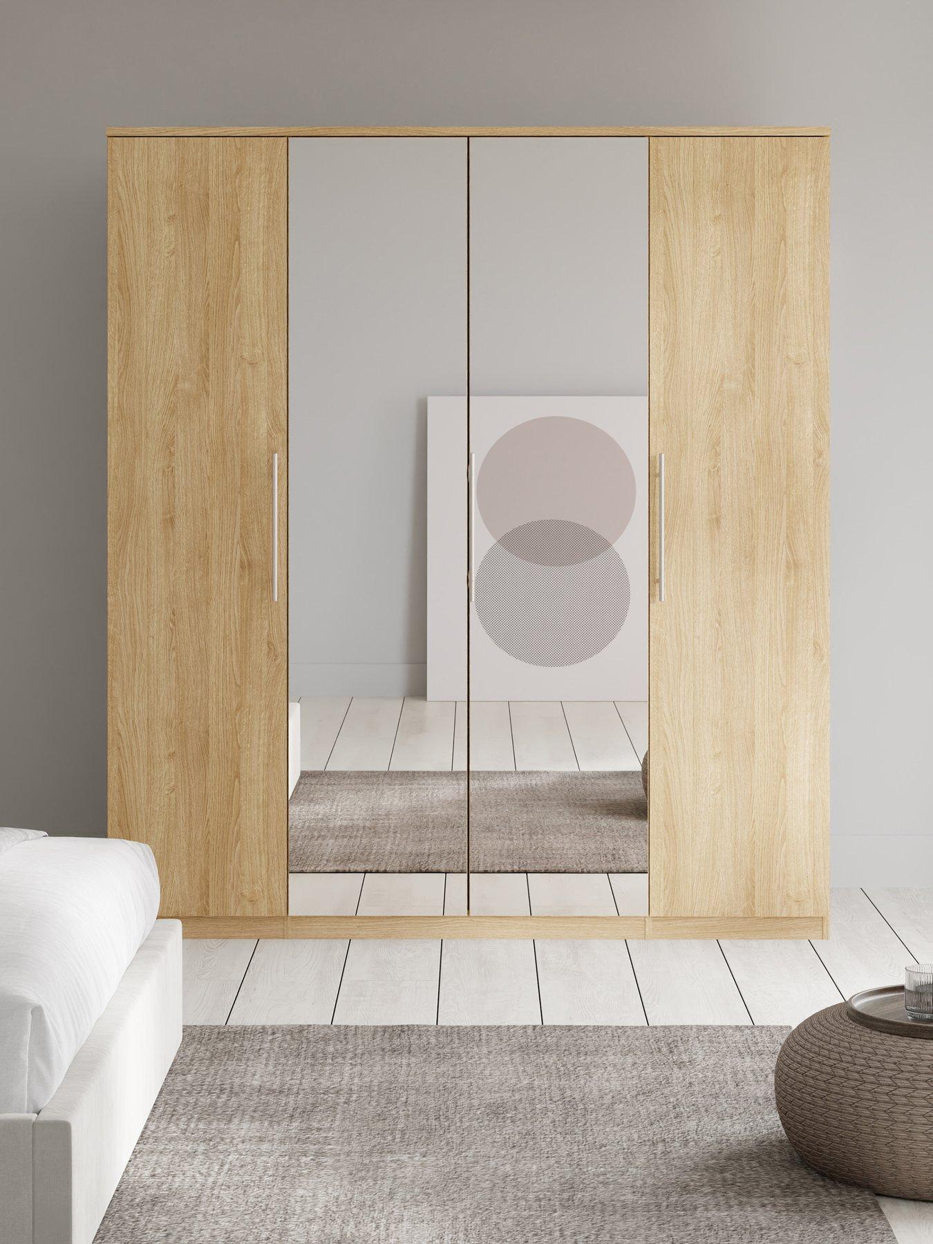 very-home-prague-4-door-wardrobe-with-mirrors-fsc-certified