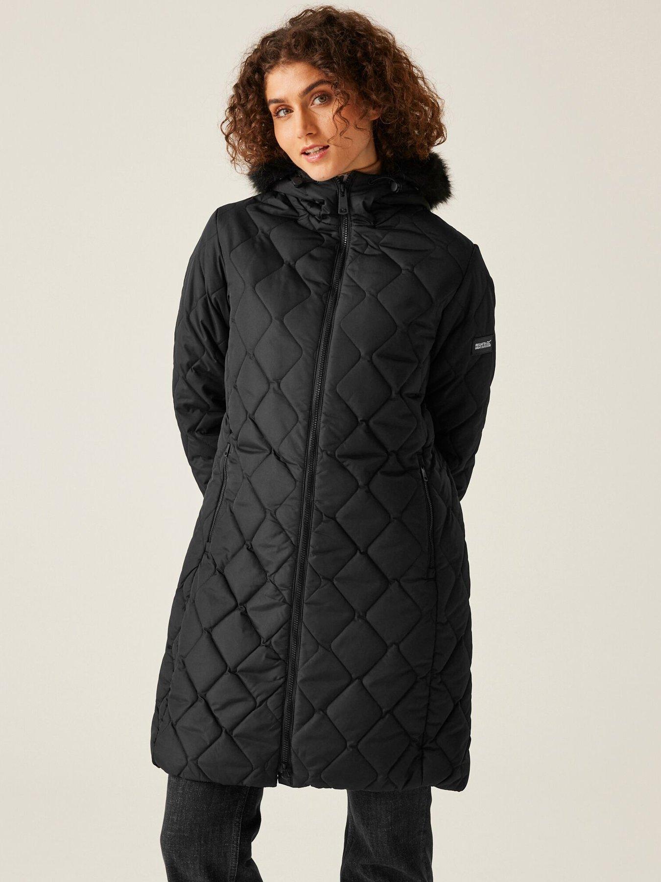 Quilted Jacket Regatta Long Coat Womens Regatta Womens Fritha III