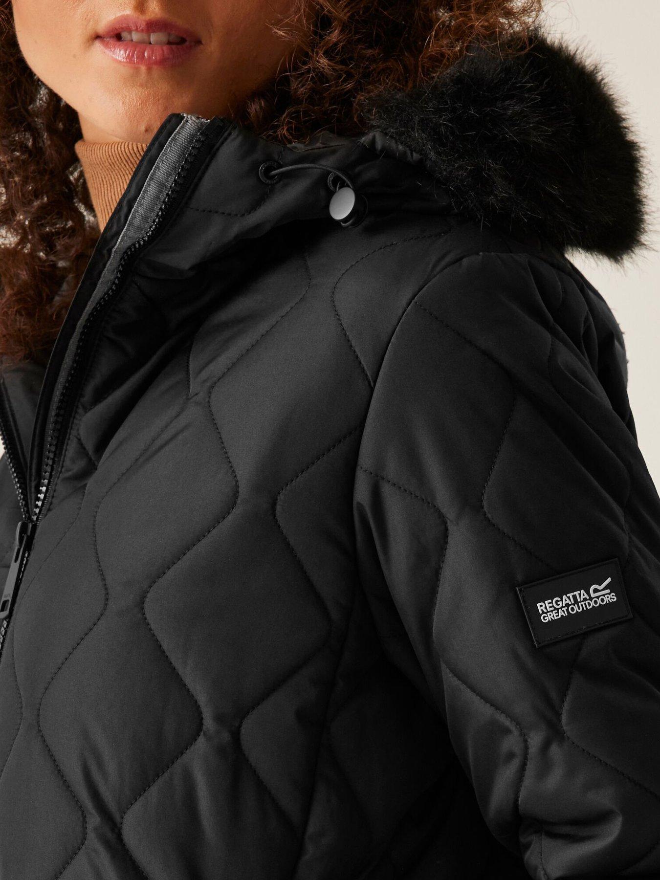 Regatta Womens Fritha III Baffled/Quilted Jacket-Black Very Ireland