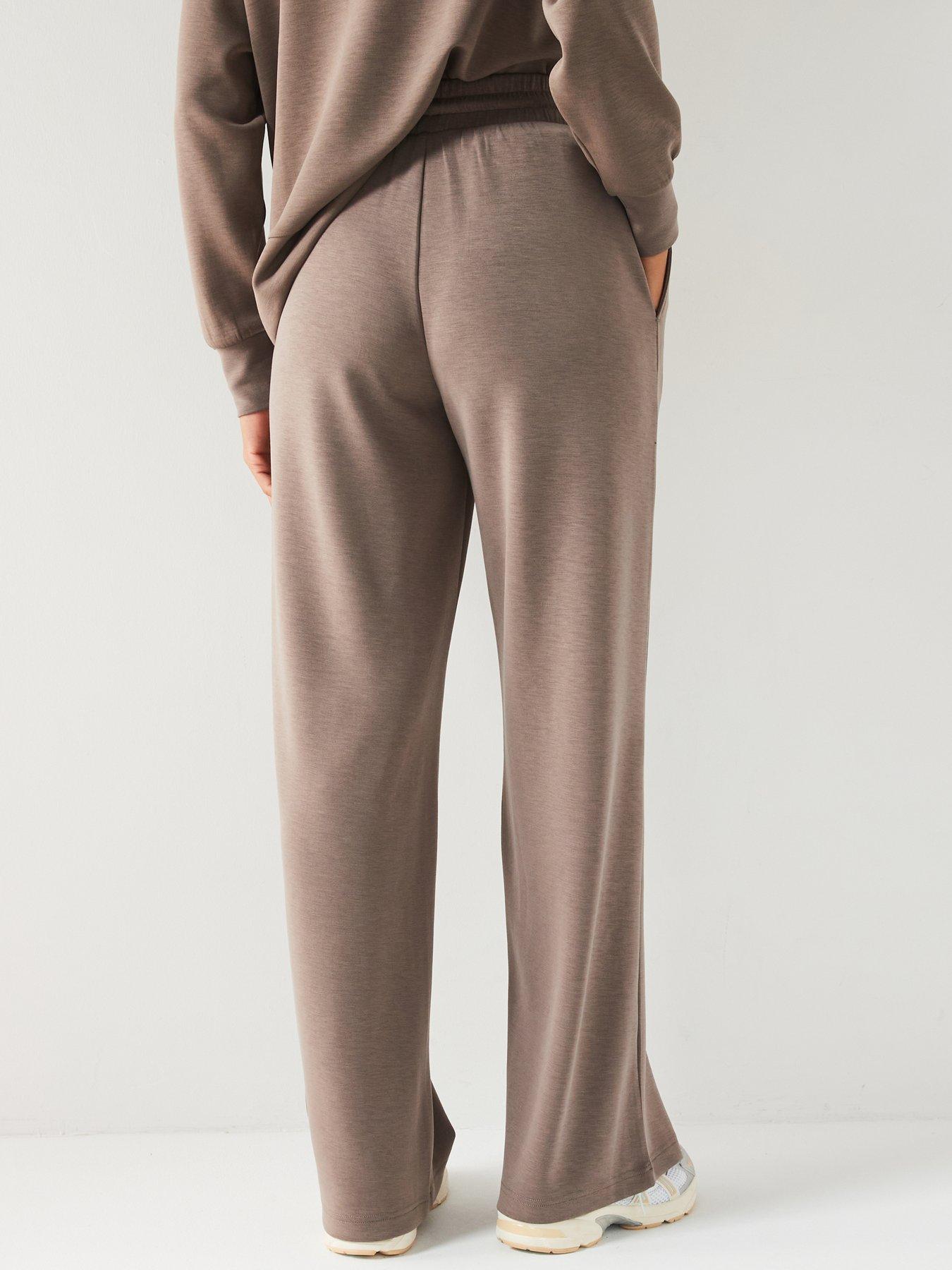 v-by-very-matching-modal-wide-leg-jogger-brownstillFront