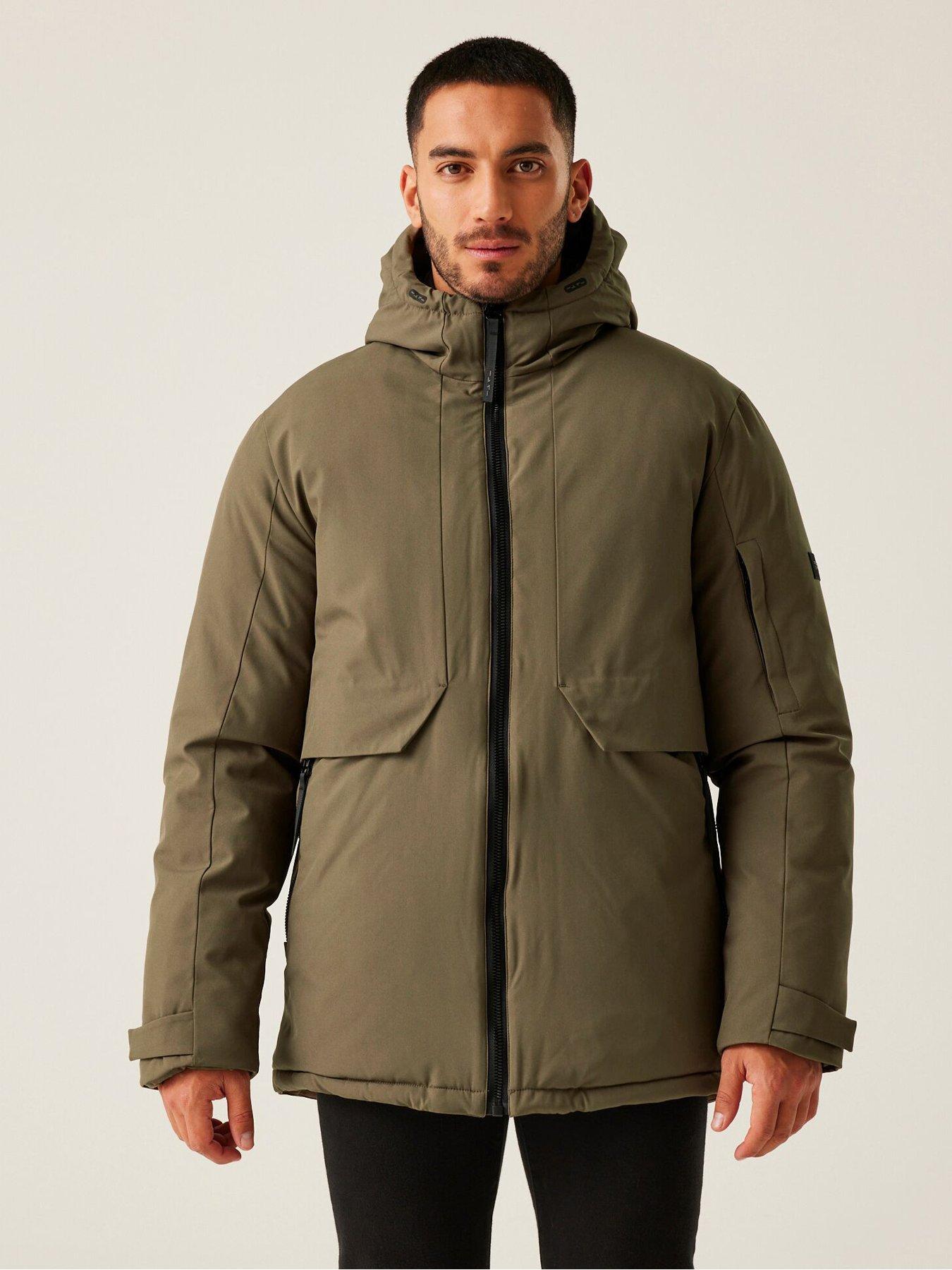Regatta Mens Dallymoore Baffled/Quilted Jacket-KHAKI