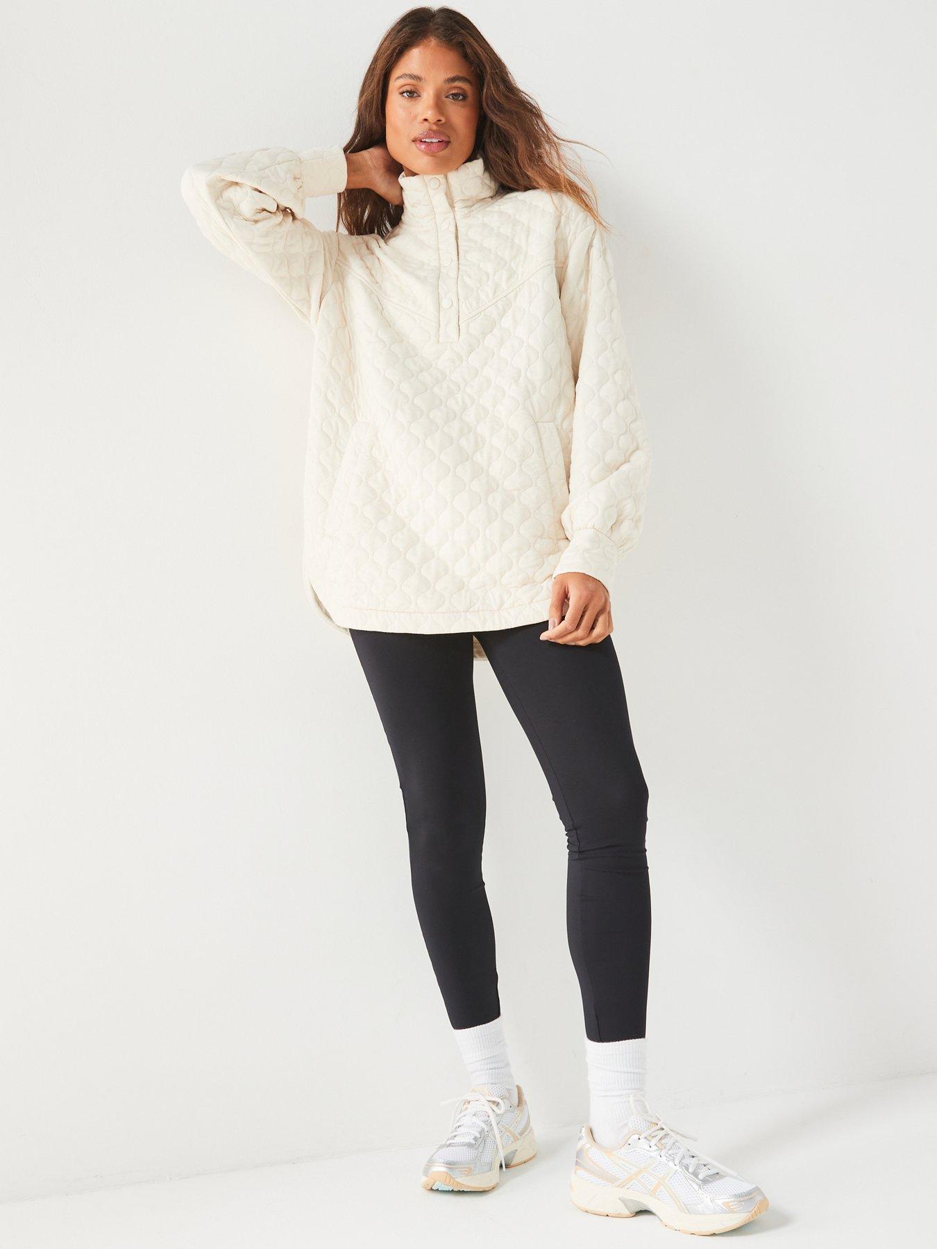 v-by-very-quilted-popper-longline-sweat-creamdetail