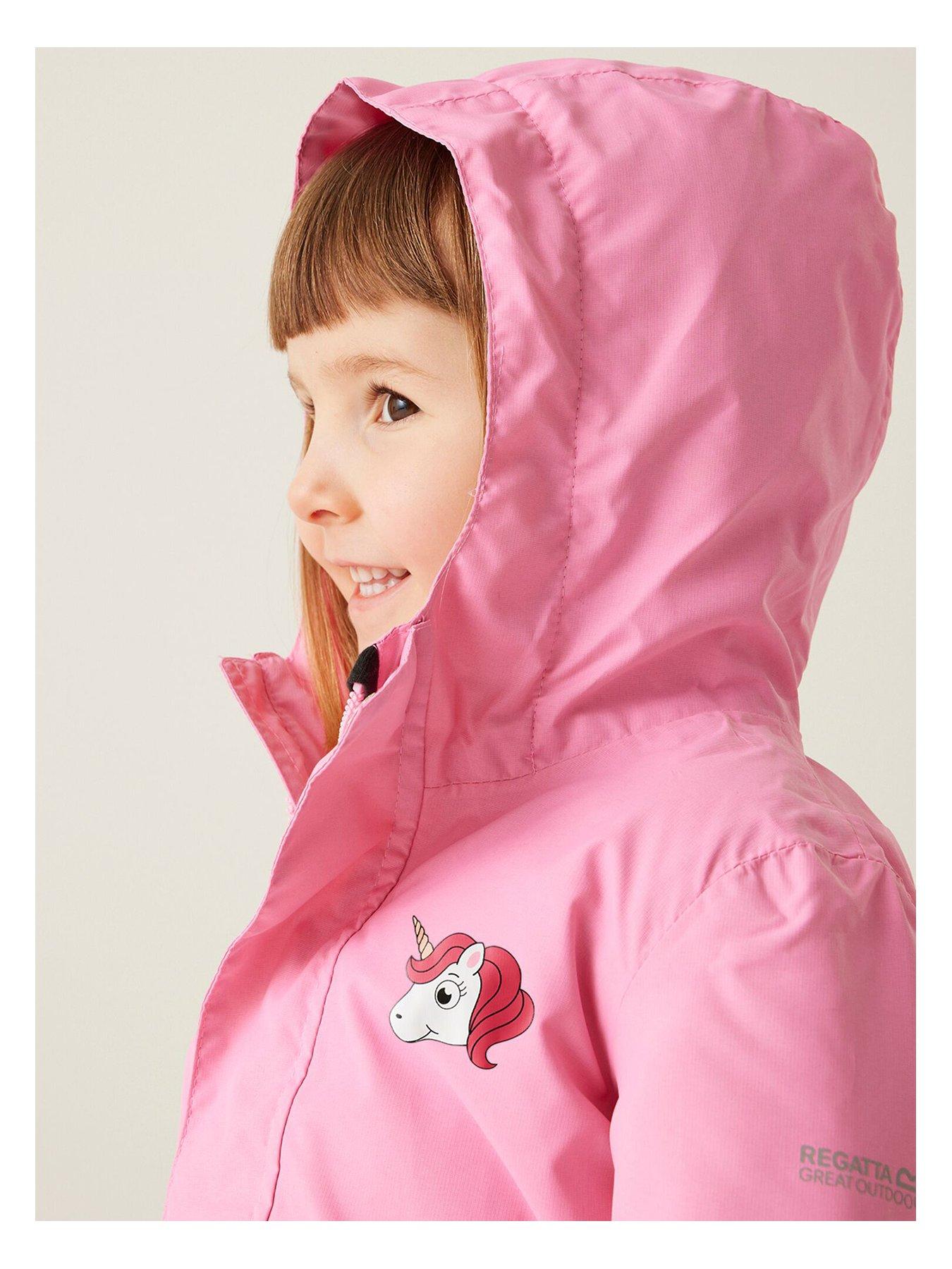 regatta-kids-animal-rainy-day-jacket-waterproof-insulated-jacket-luna-the-unicorn-pinkback