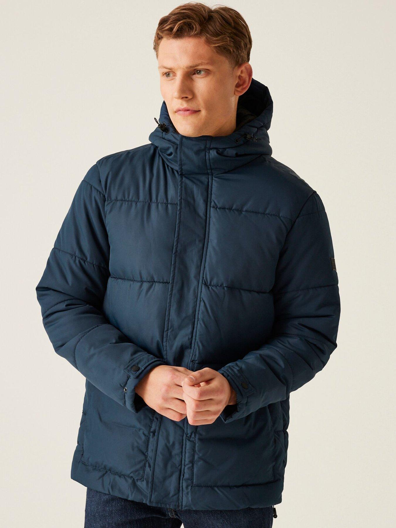 Image of Regatta Mens Falkner Baffled/Quilted Jacket-NAVY