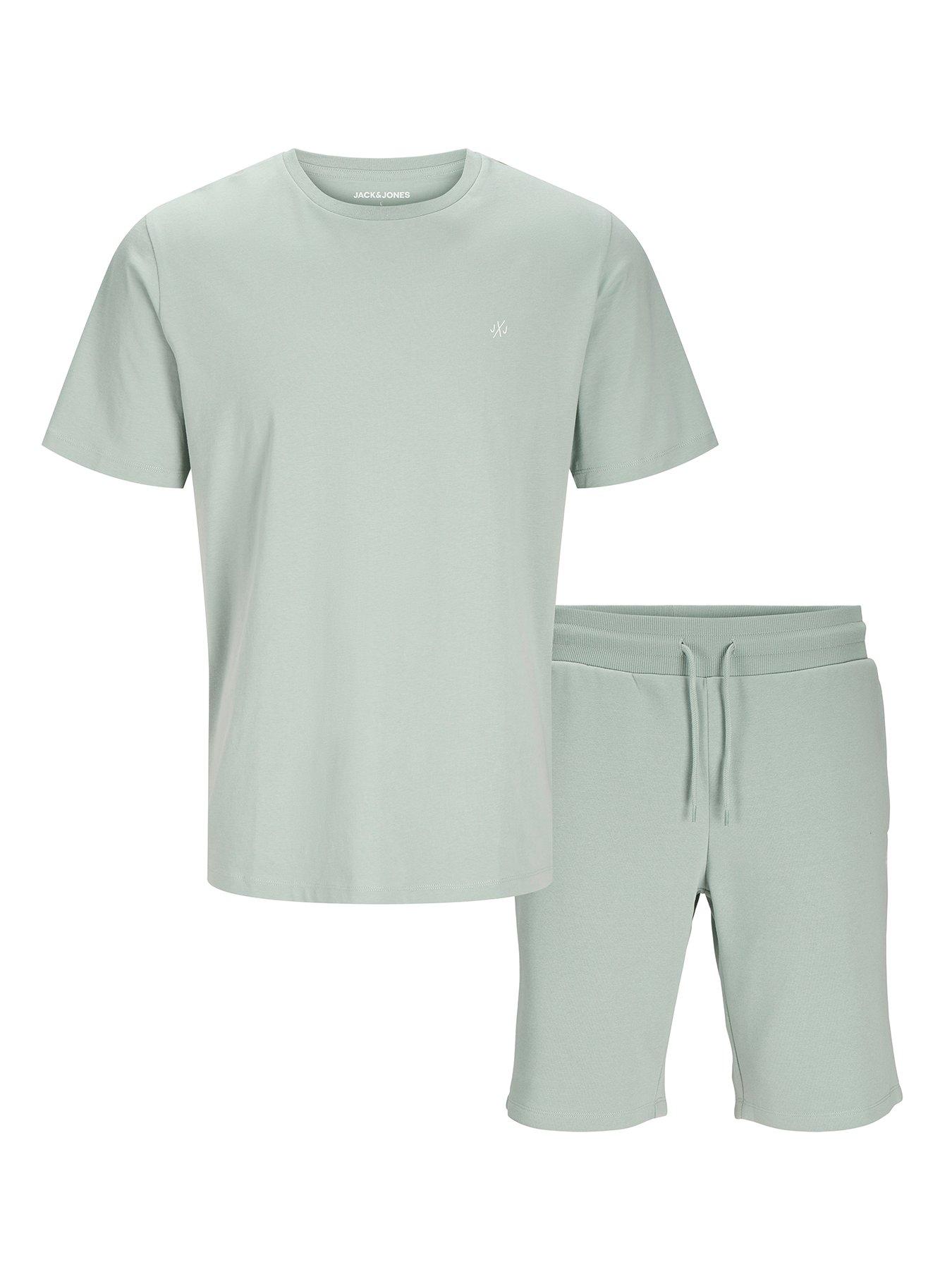 jack-jones-junior-boys-jxj-t-shirt-and-shorts-set-slate-gray