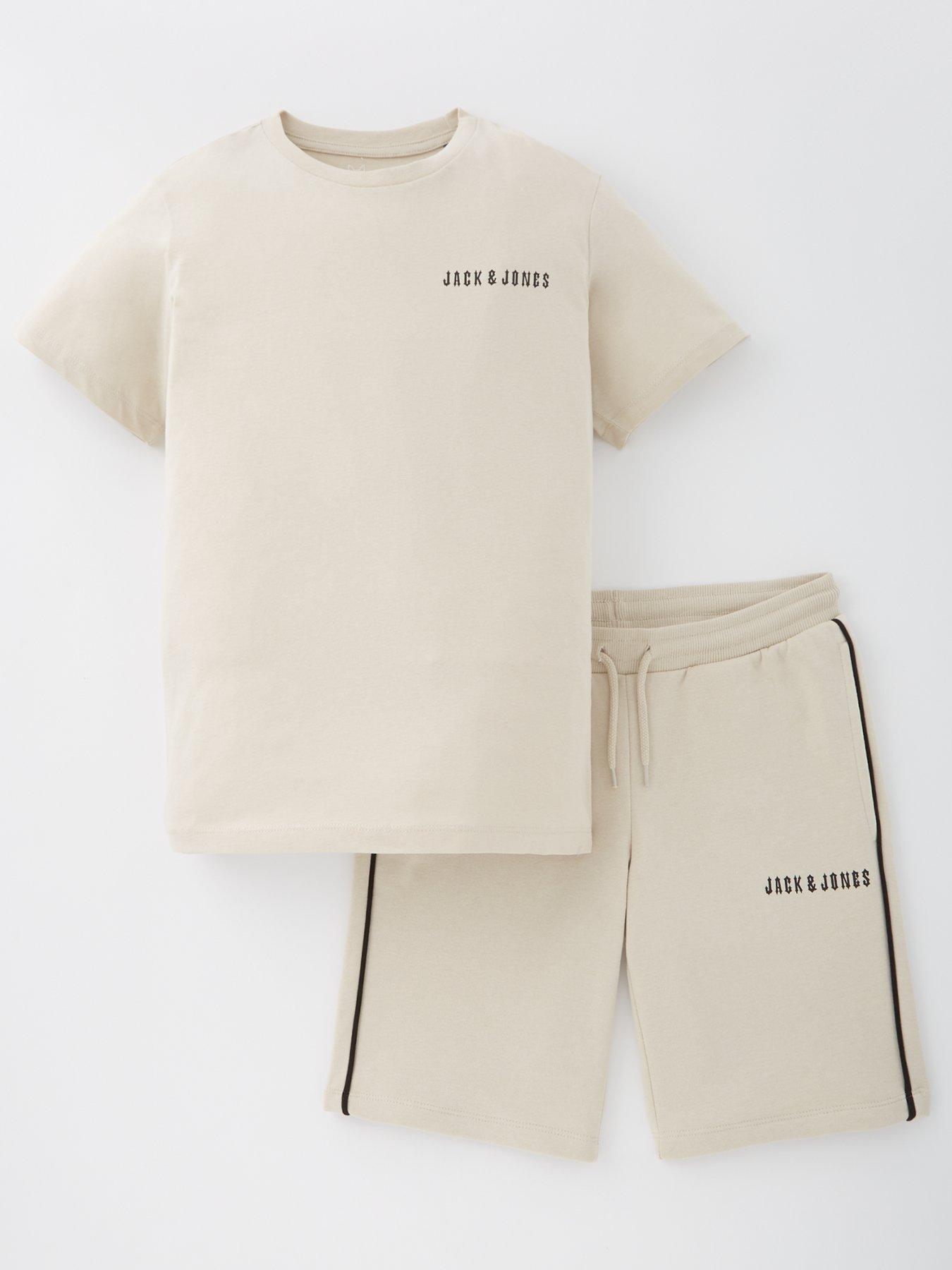 jack-jones-junior-boys-kai-tshirt-and-short-set-moonbeam-beige