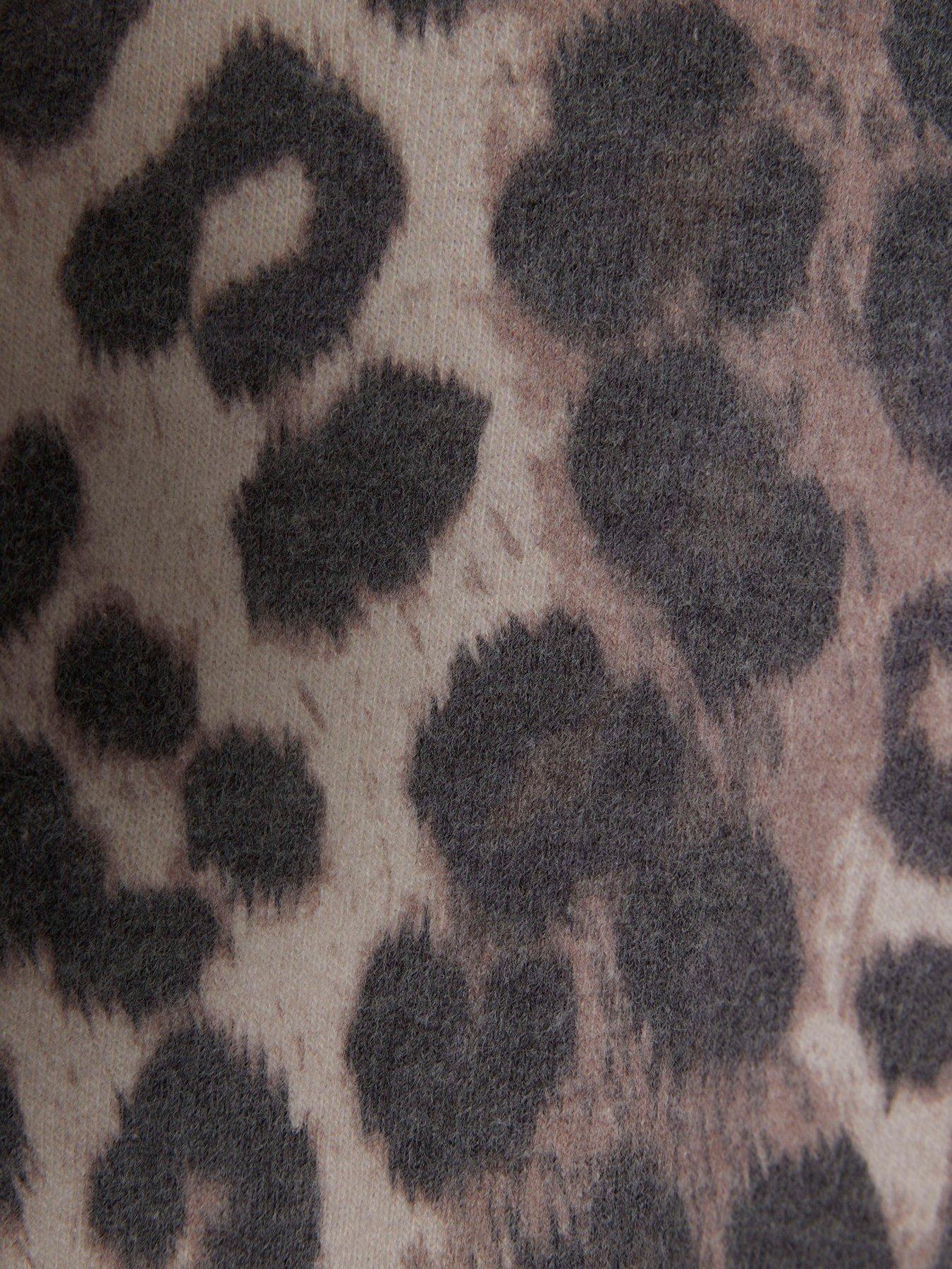 river-island-mini-mini-girl-leopard-print-longline-hoody-browndetail