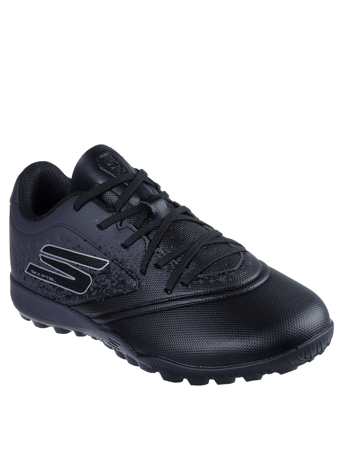 skechers-junior-razor-astro-turf-football-boots-blacksilverstillFront