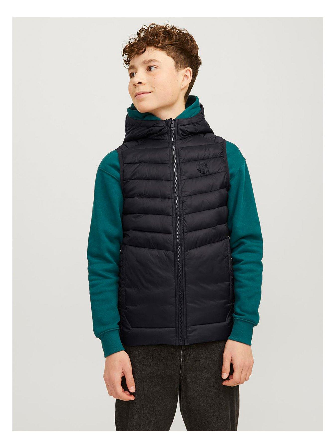 jack-jones-junior-boys-sprint-padded-bodywarmer-blackfront