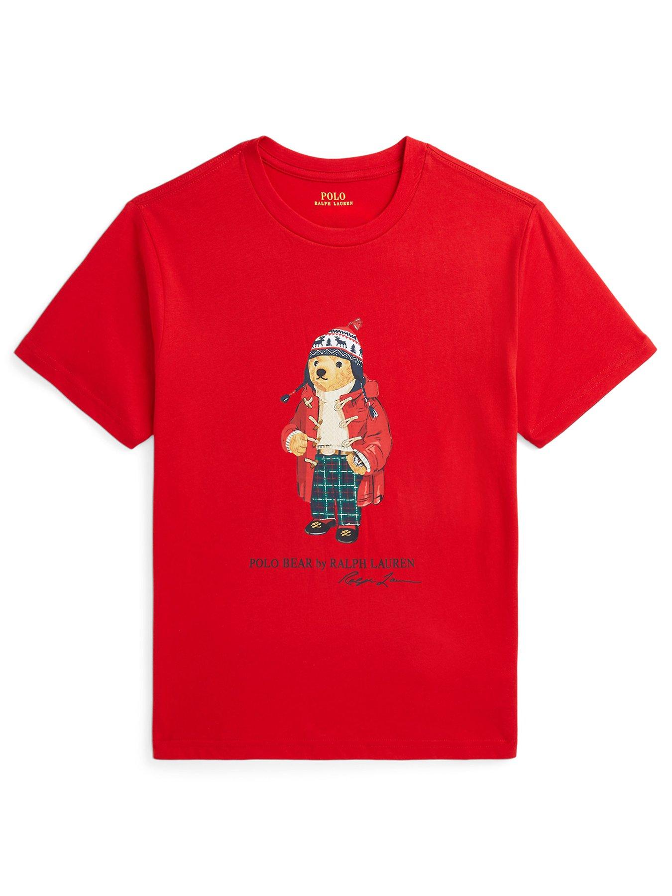 polo-ralph-lauren-boys-festive-bear-t-shirt-redfront