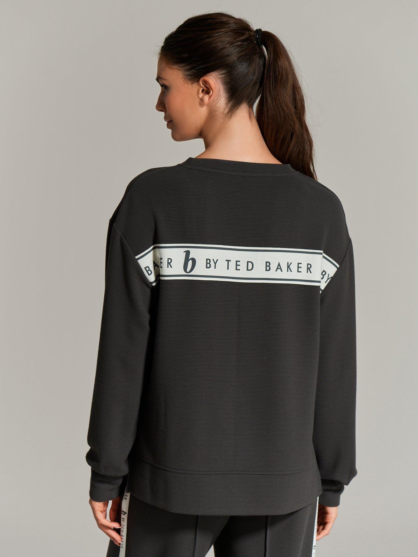 b-by-ted-baker-b-by-baker-lounge-ribbed-long-sleeved-lounge-top-charcoal-greystillFront