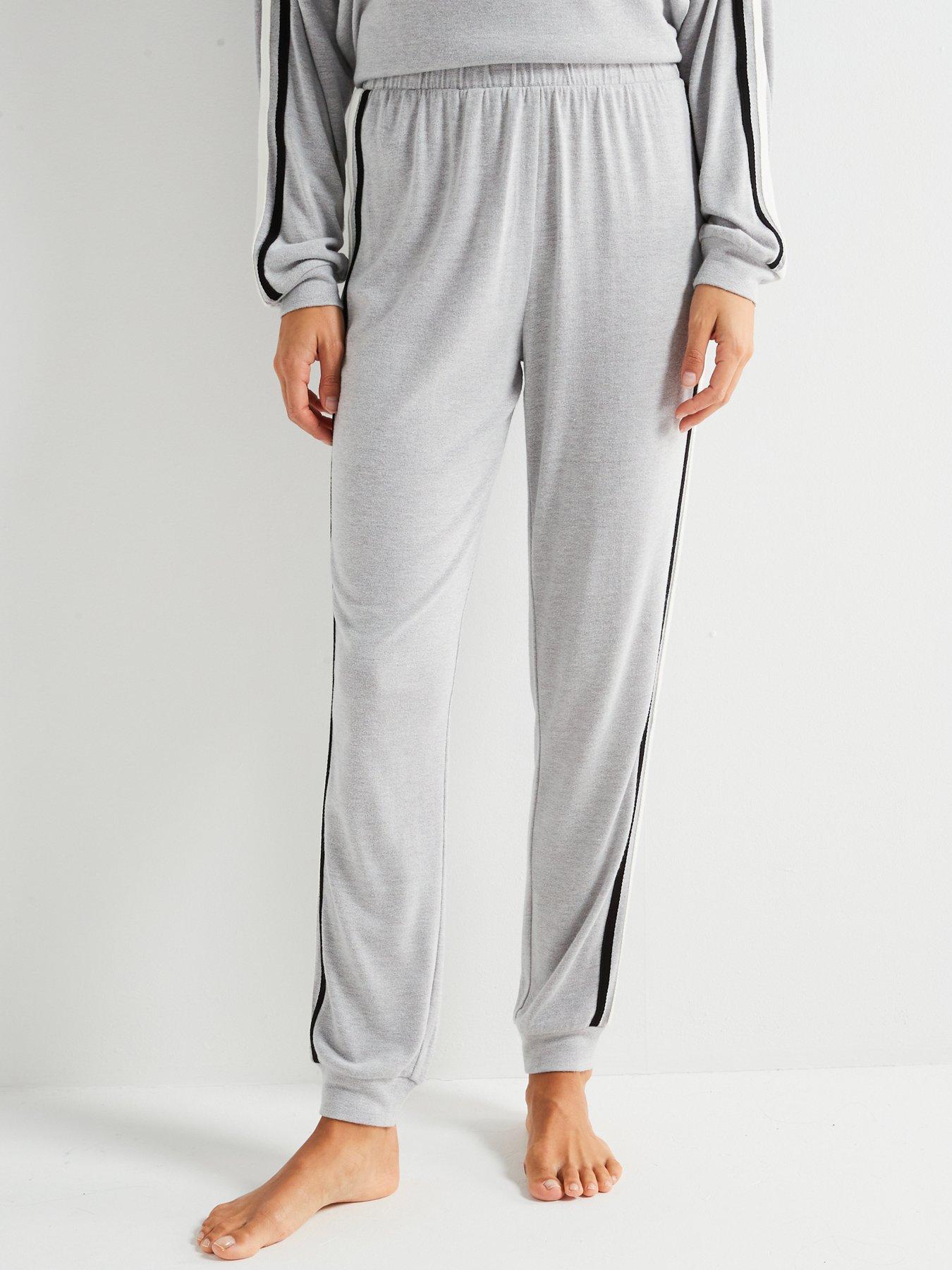 v-by-very-cowl-neck-contrast-loungewear-set-greydetail