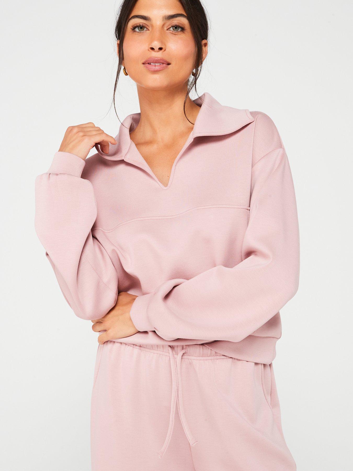 v-by-very-v-neck-loungewear-set-pinkdetail