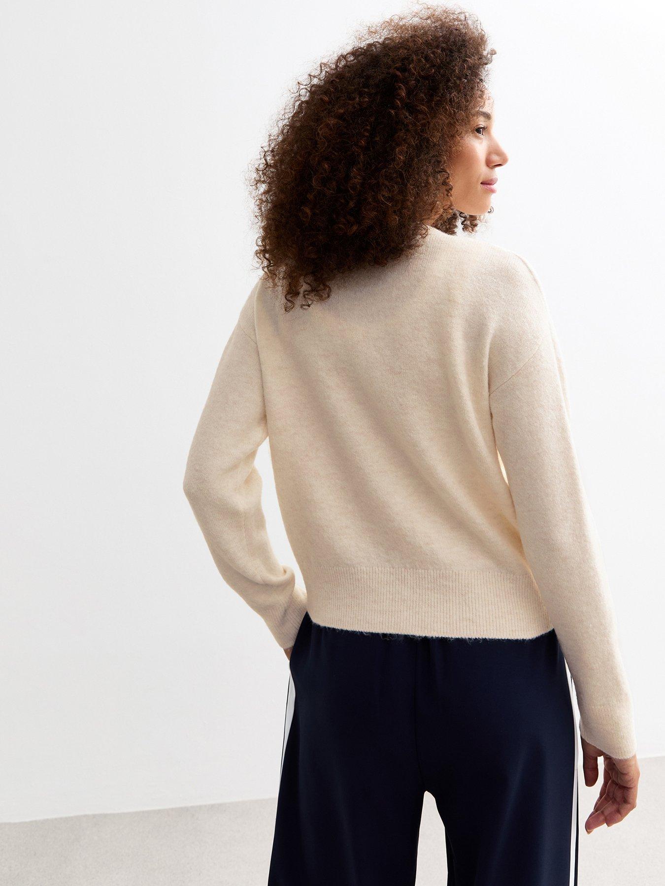 new-look-button-knit-cardigan-creamstillFront