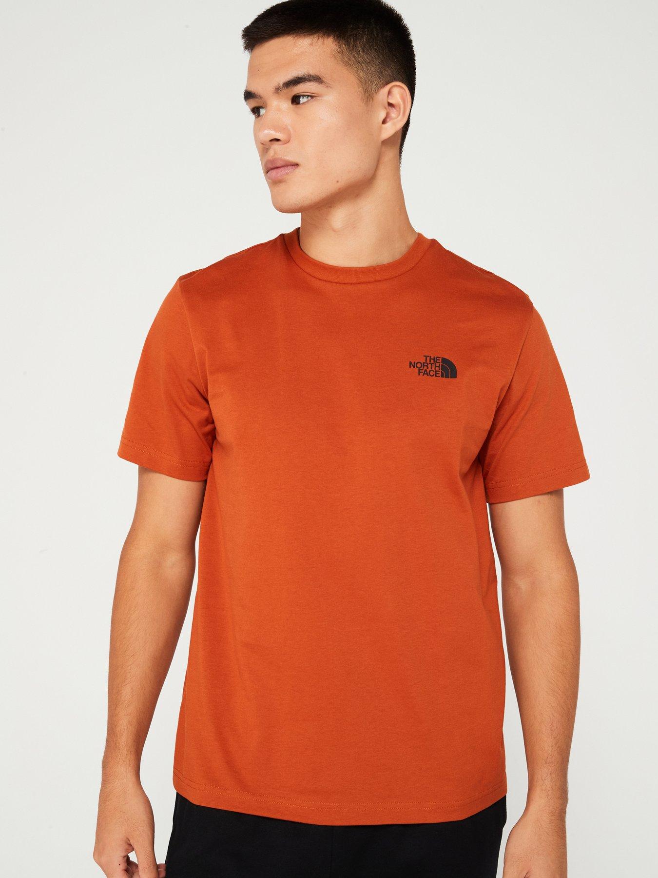 the-north-face-mens-short-sleeve-simple-dome-tee-red