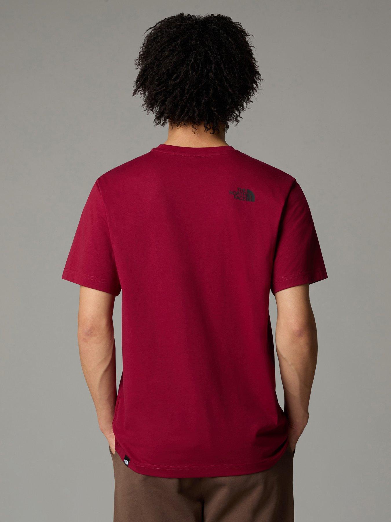 the-north-face-mens-short-sleeve-simple-dome-tee-burgundystillFront