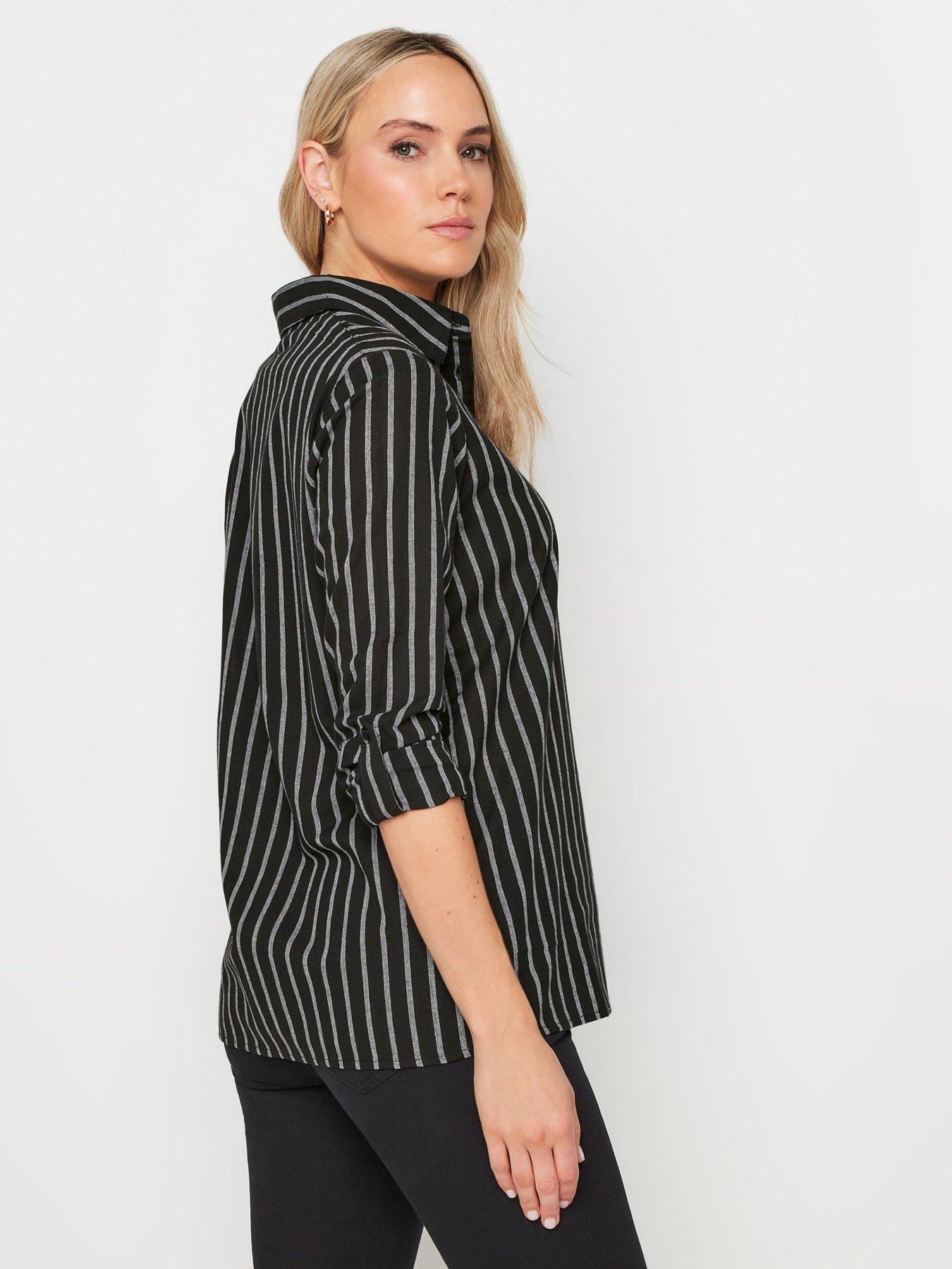 long-tall-sally-tall-stripe-long-sleeve-shirt-blackstillFront