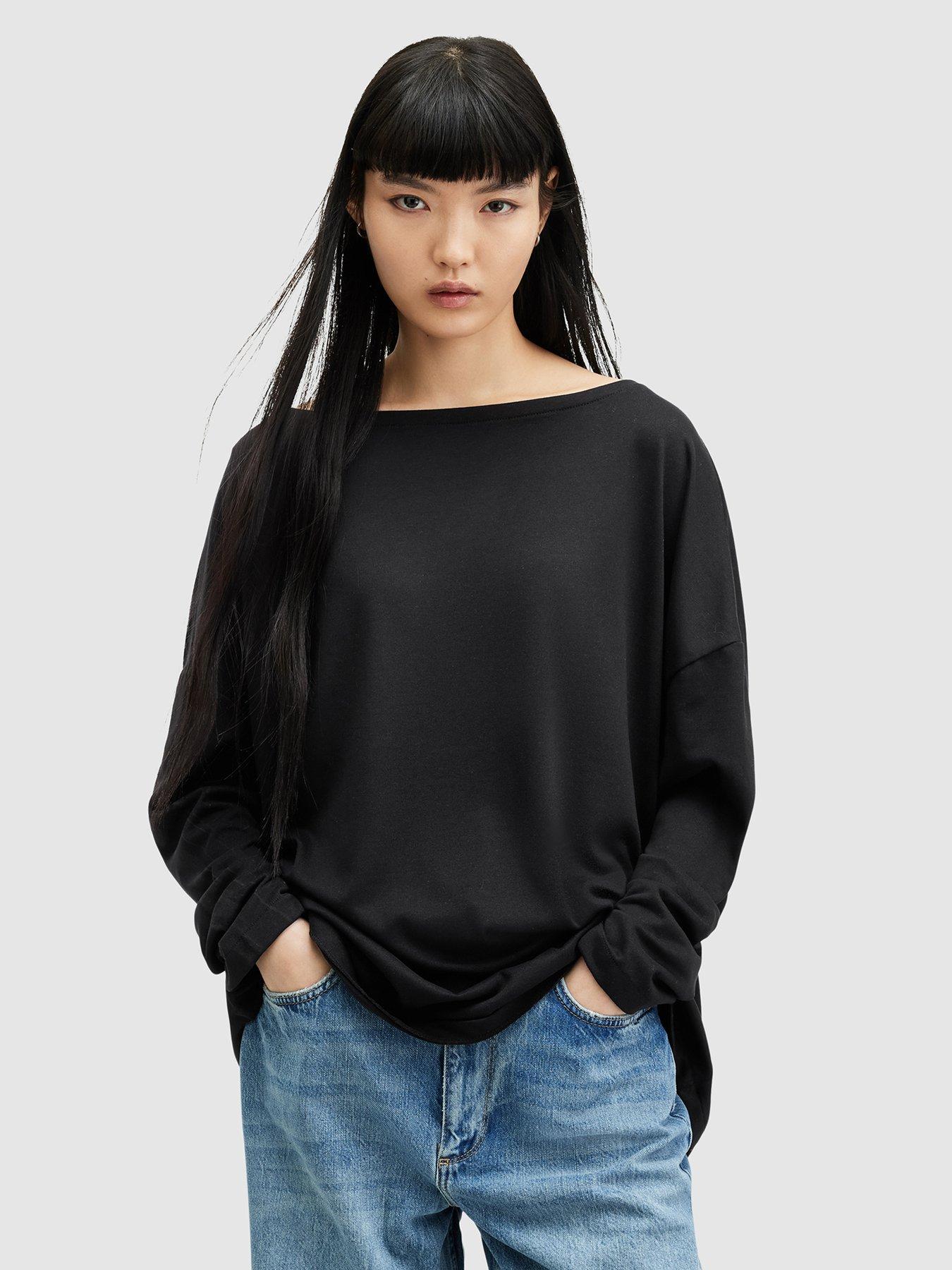 allsaints-rita-tee-black