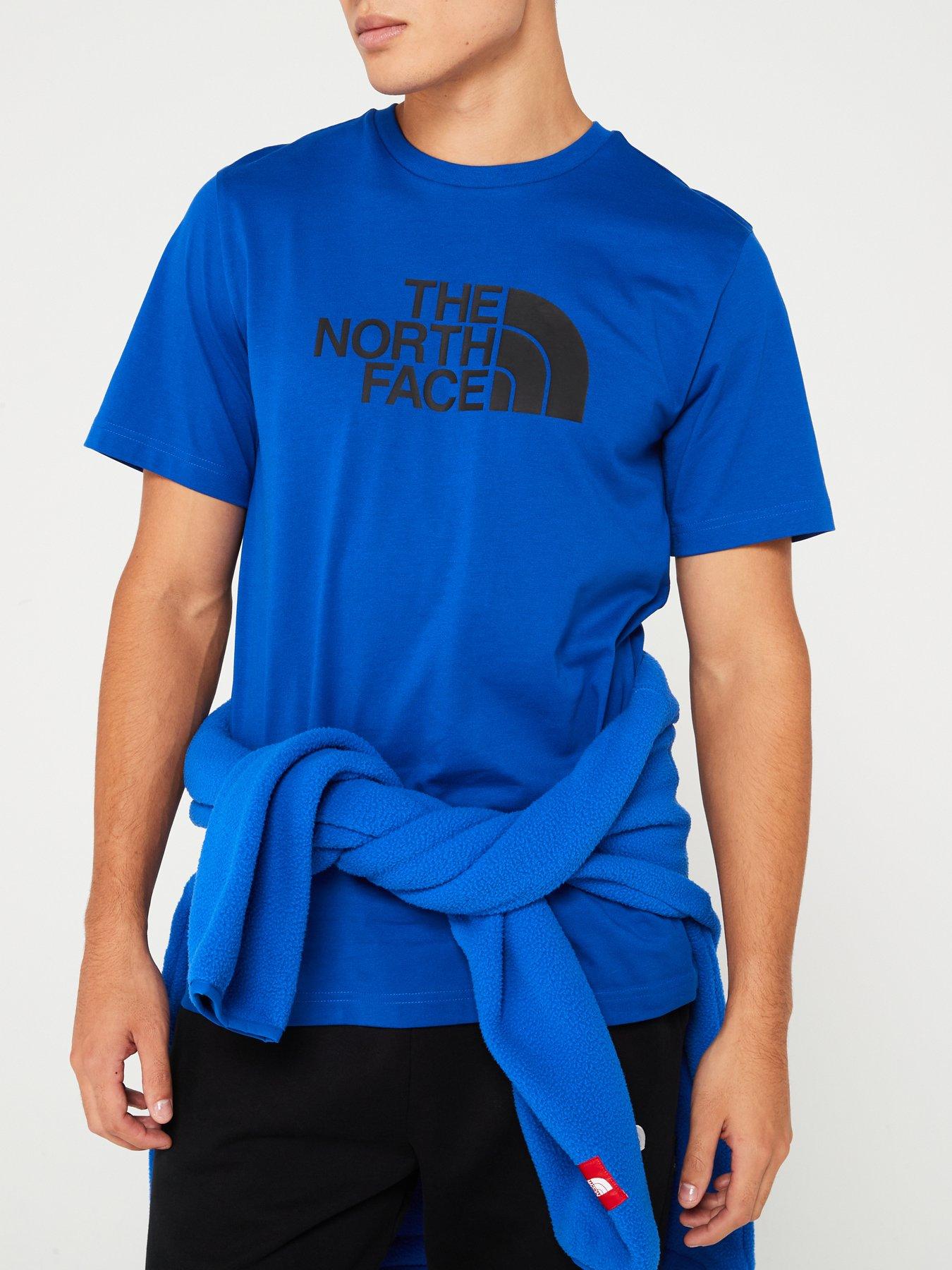 the-north-face-mens-short-sleeve-easy-tee-blueoutfit