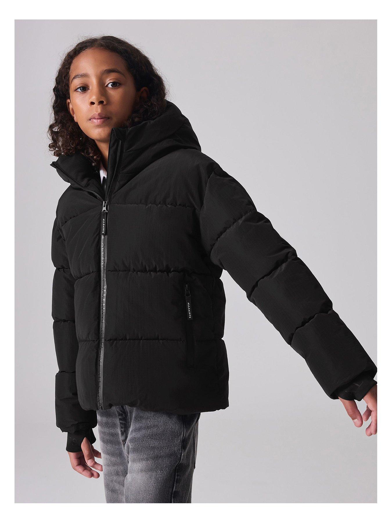 smallsaints-girls-short-padded-coat-black