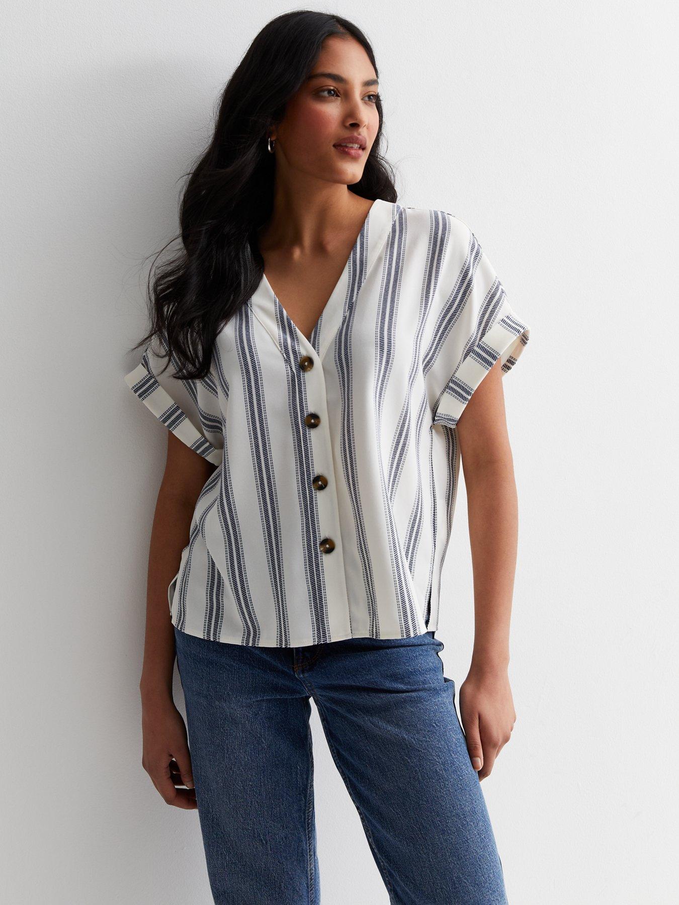 new-look-white-stripe-patterned-shirt