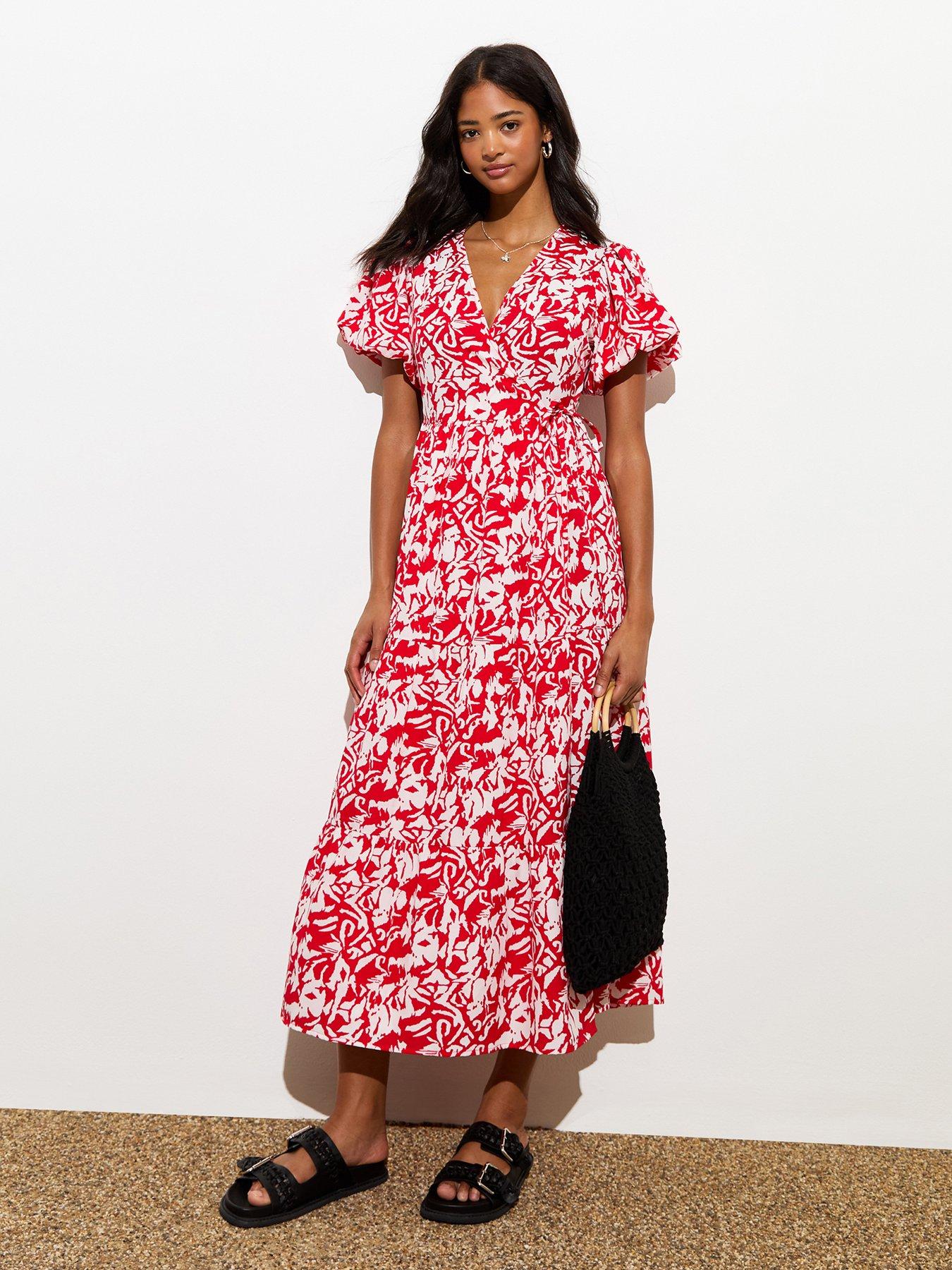 new-look-red-floral-print-wrap-midi-dressback