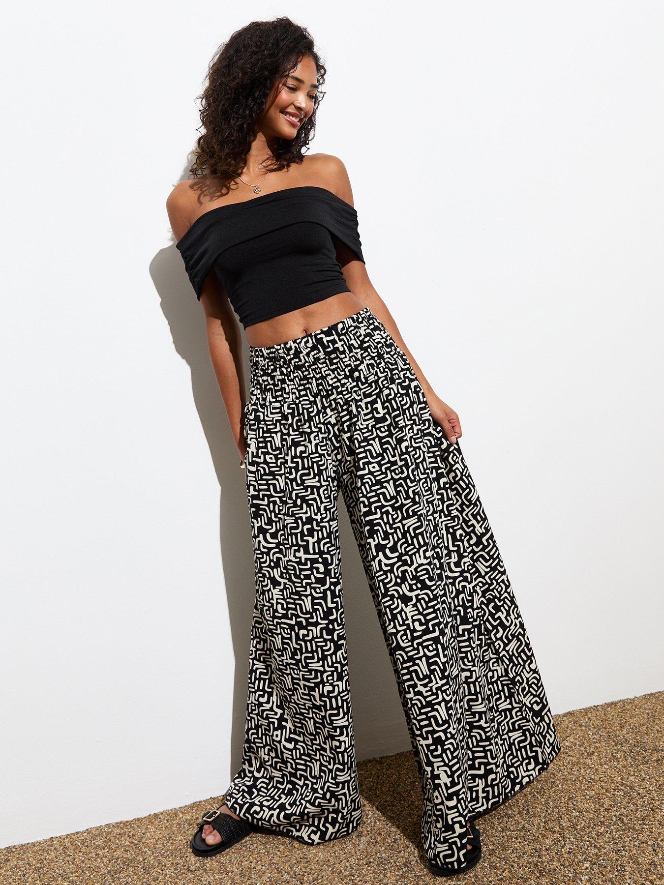 new-look-black-abstract-print-wide-leg-trousersback