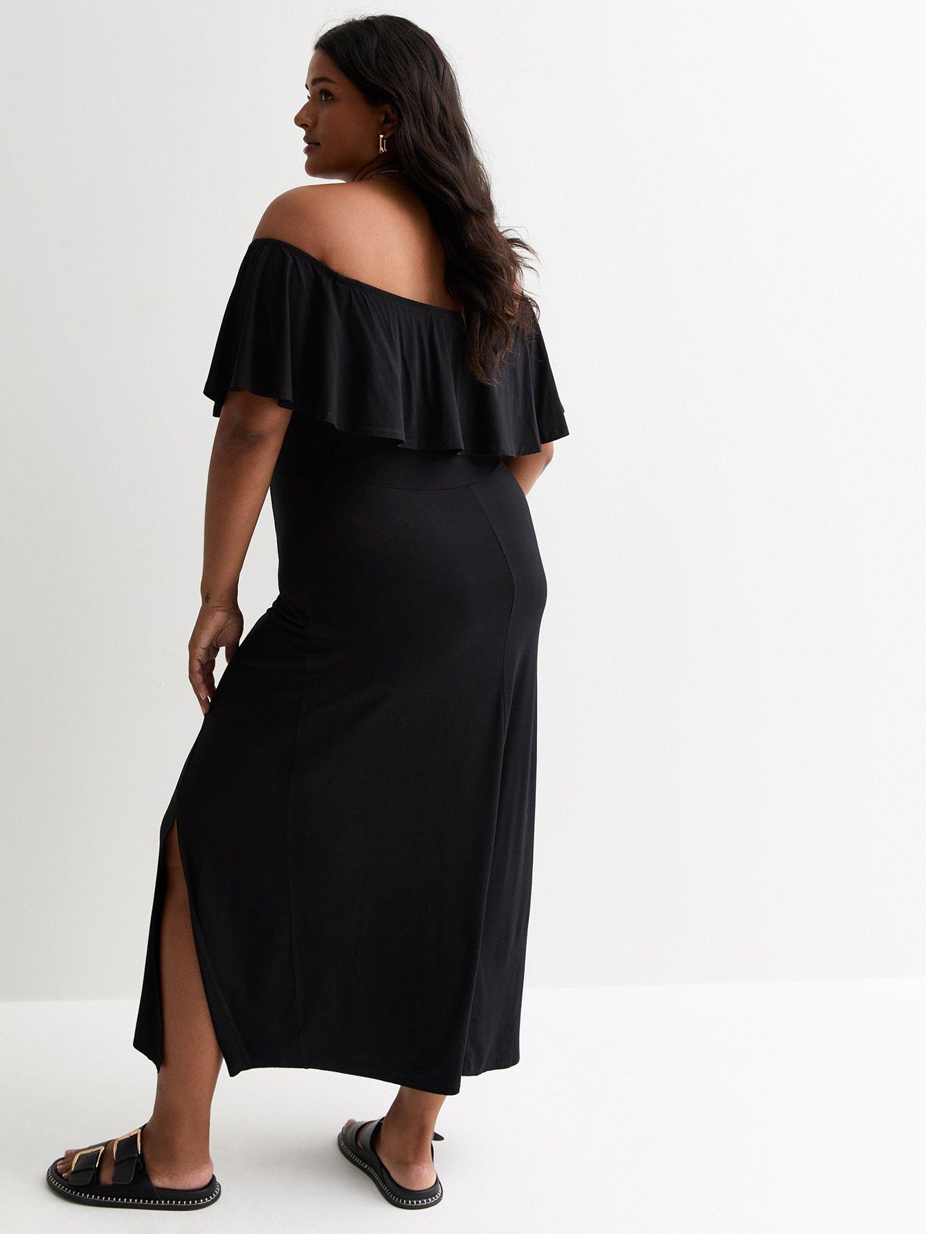 new-look-bardot-midi-dress-blackstillFront