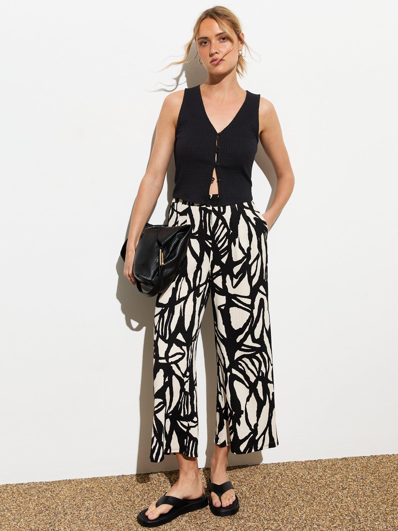 new-look-black-textured-abstract-print-wide-leg-crop-trousersback