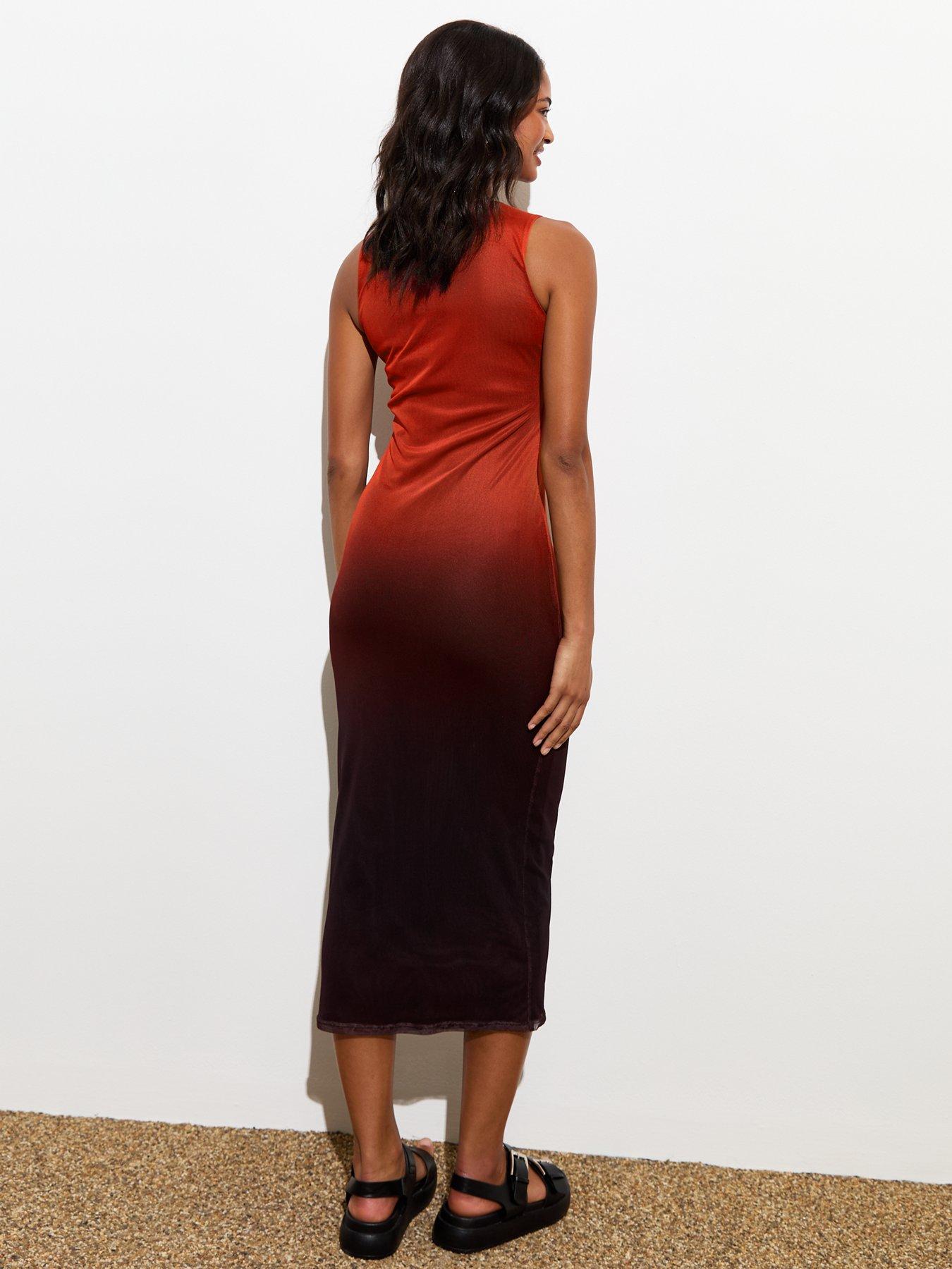 new-look-red-ombre-print-sleeveless-mesh-midi-dressstillFront