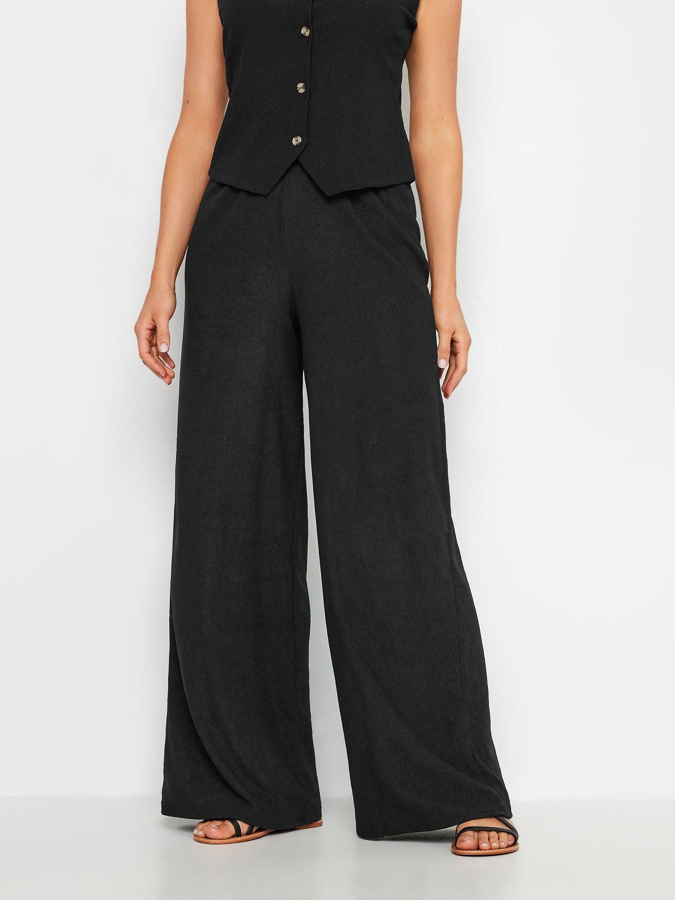 long-tall-sally-tall-wide-leg-textured-trousers-36-black