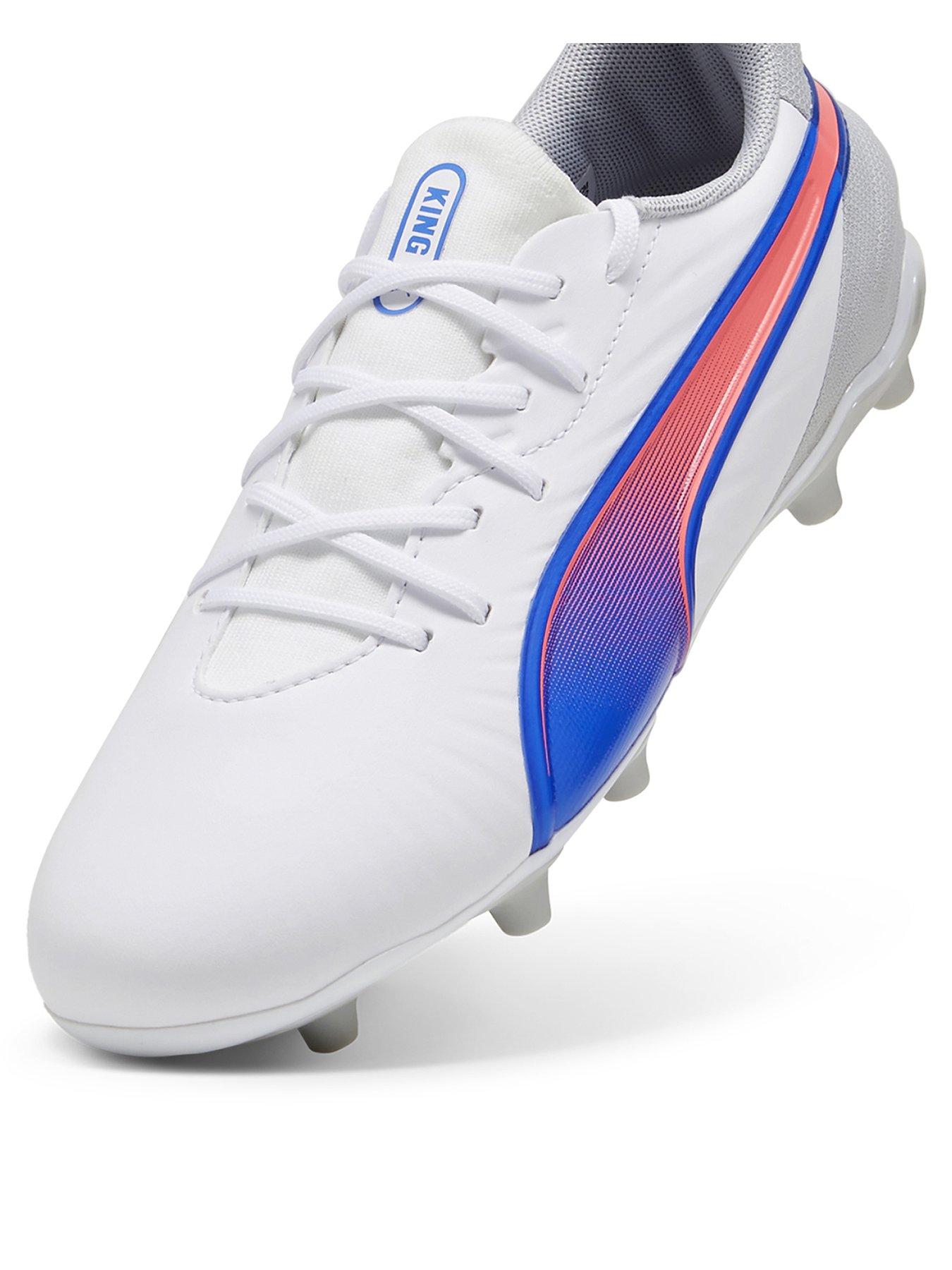 Image 2 of 5 of Puma Junior King Match Firm Ground Football Boots - White
